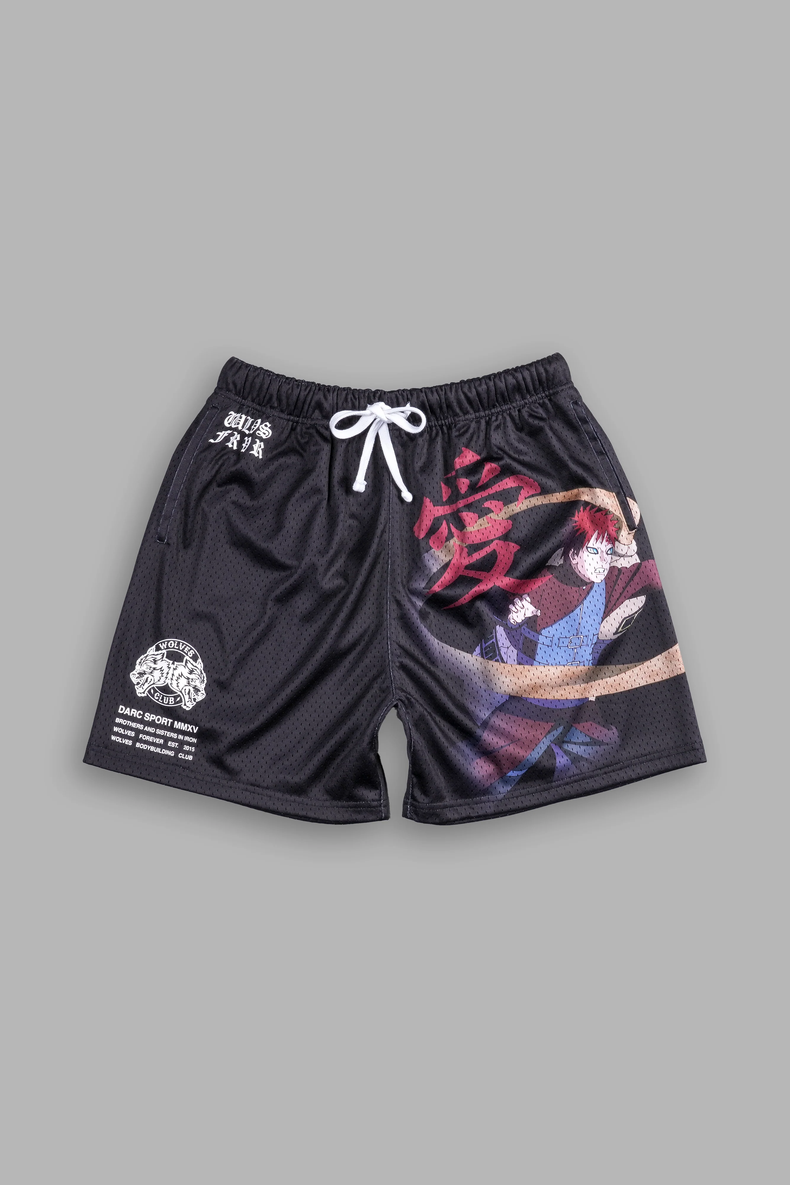 Gaara Mesh Shorts in Black