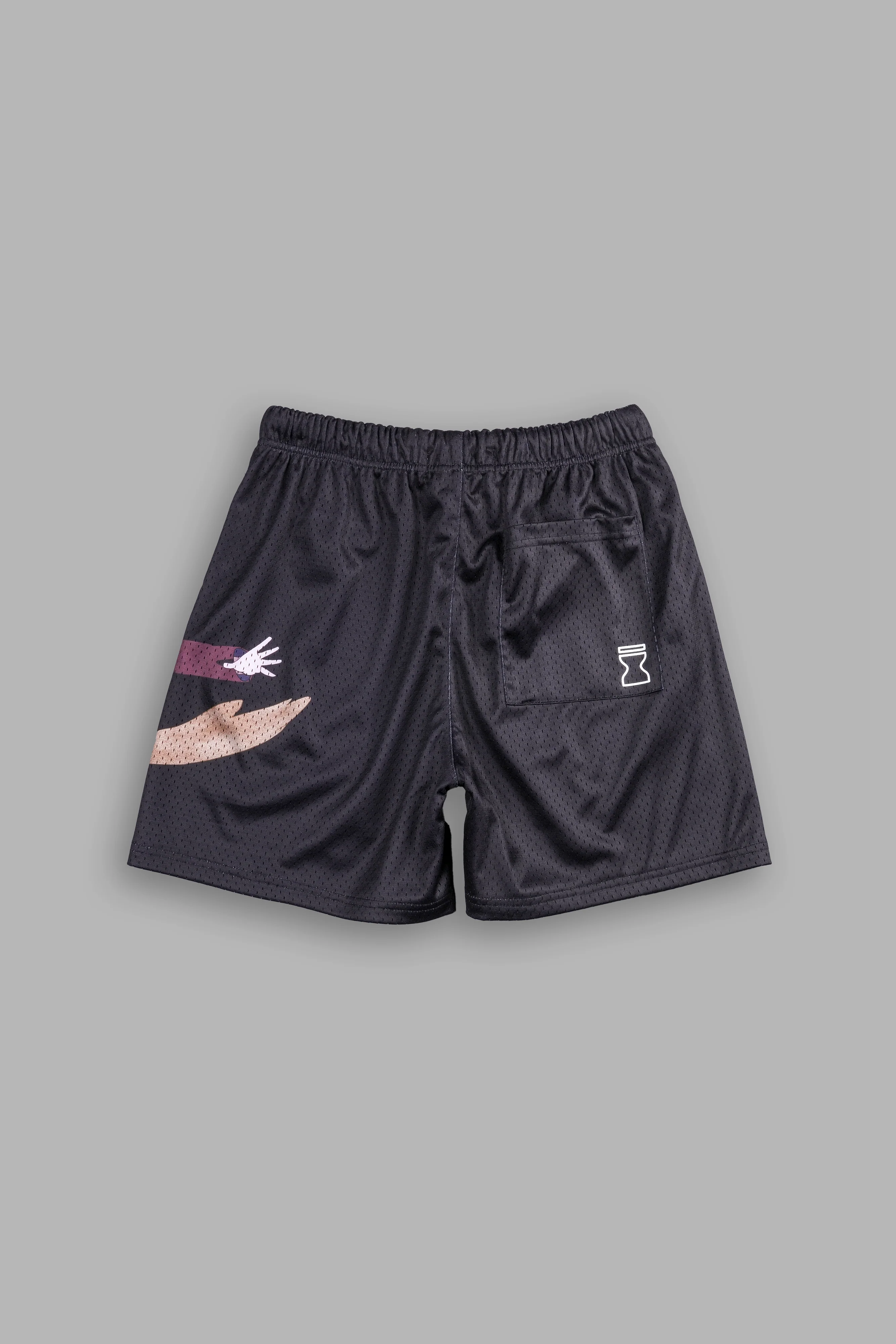 Gaara Mesh Shorts in Black - Image 3
