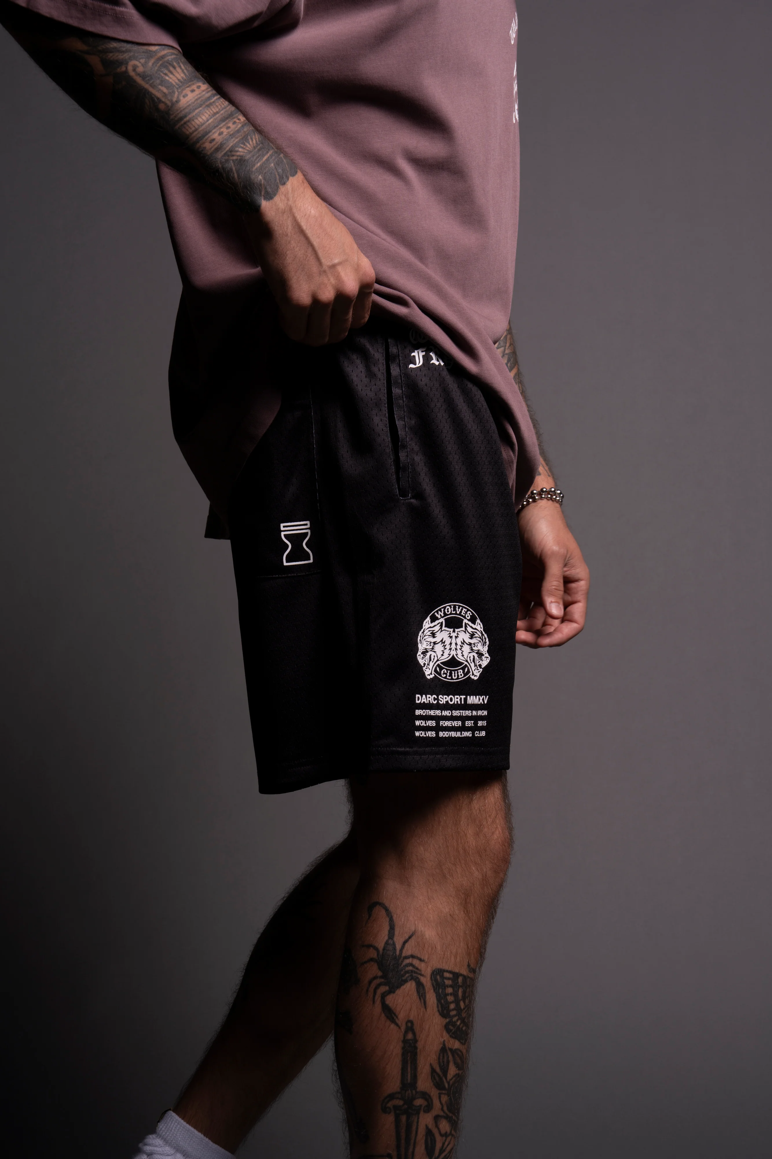 Gaara Mesh Shorts in Black - Image 7