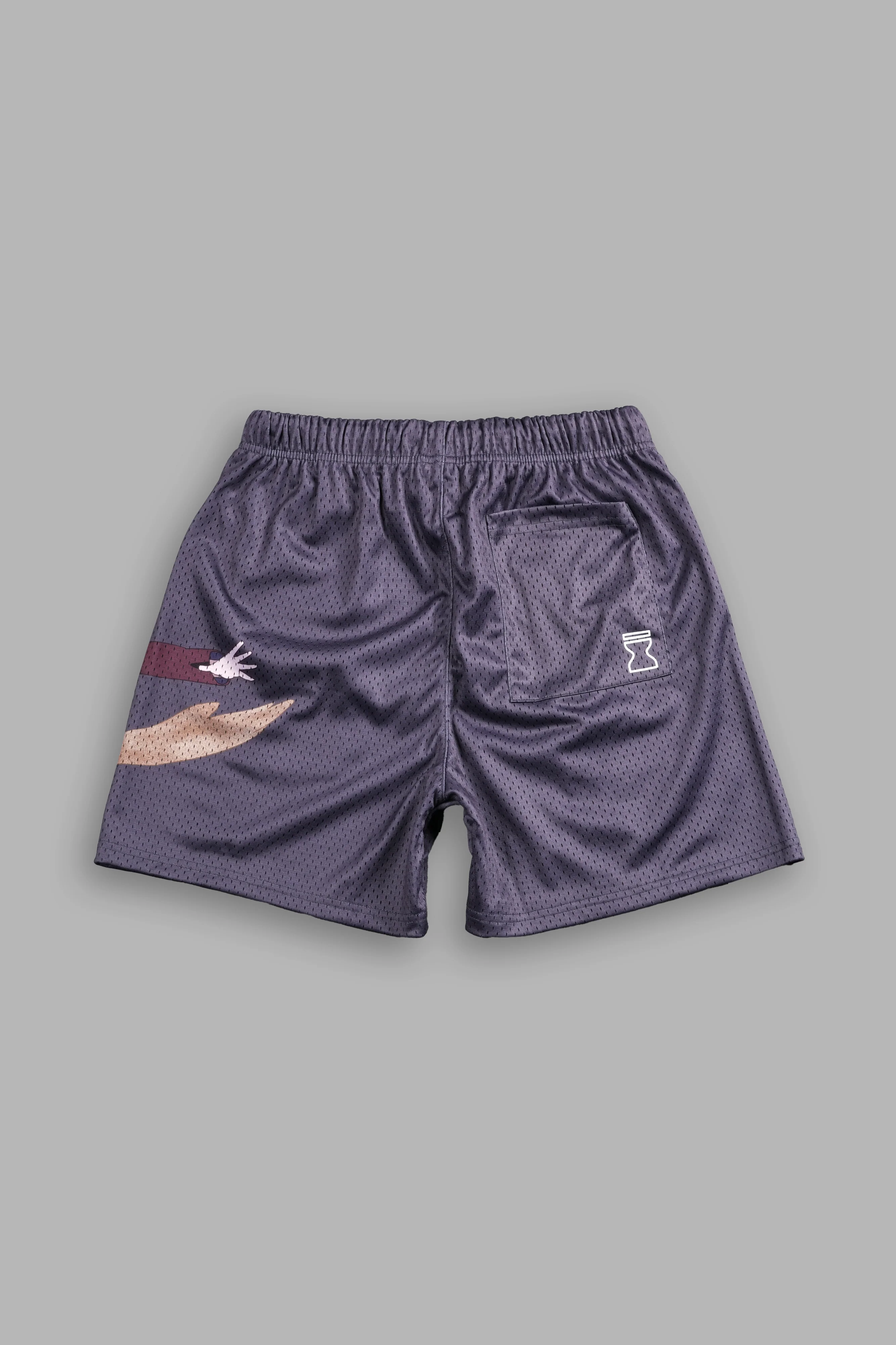 Gaara Mesh Shorts in Wolf Gray - Image 3