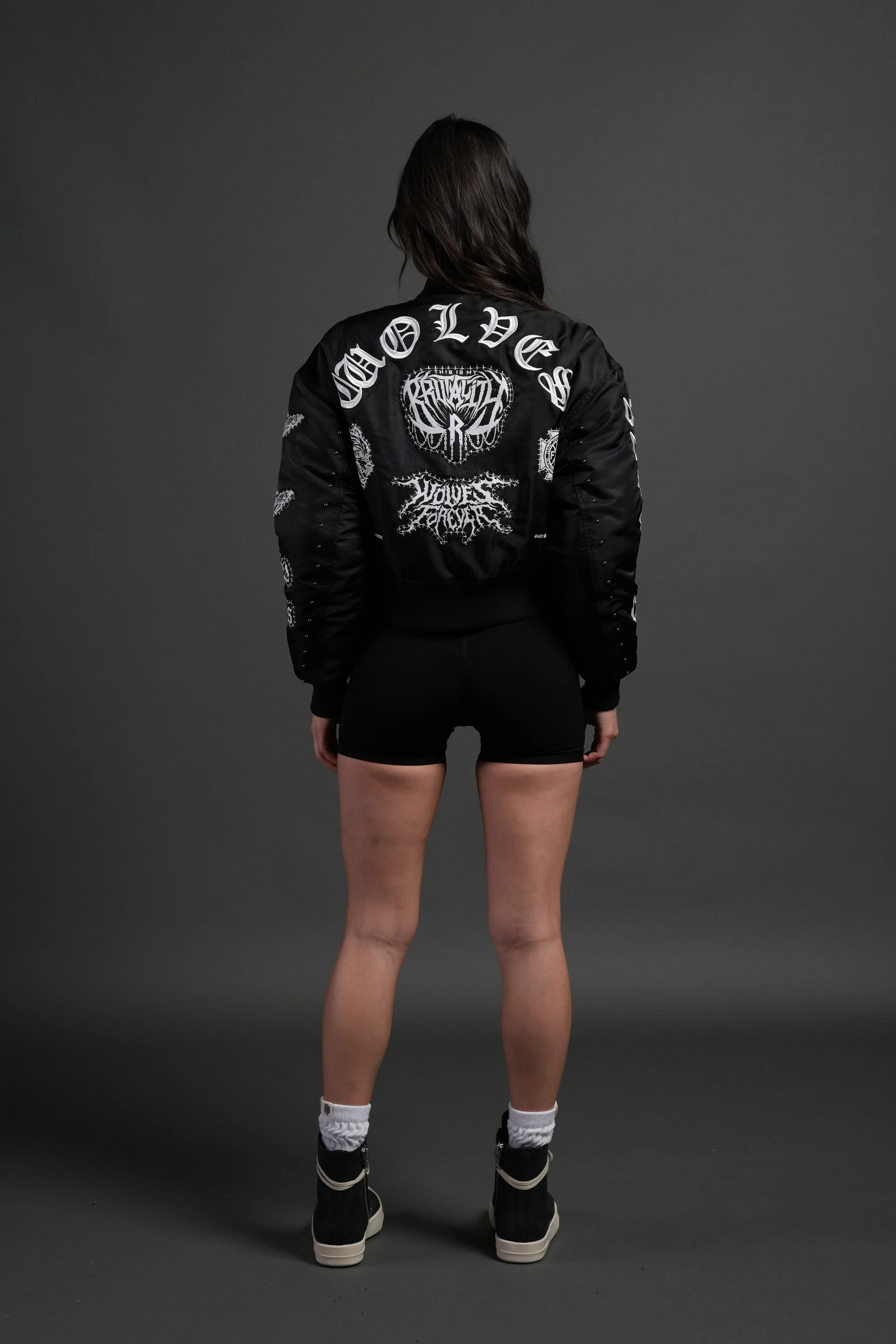 Give it Your All Trin Bomber in Black - Image 5
