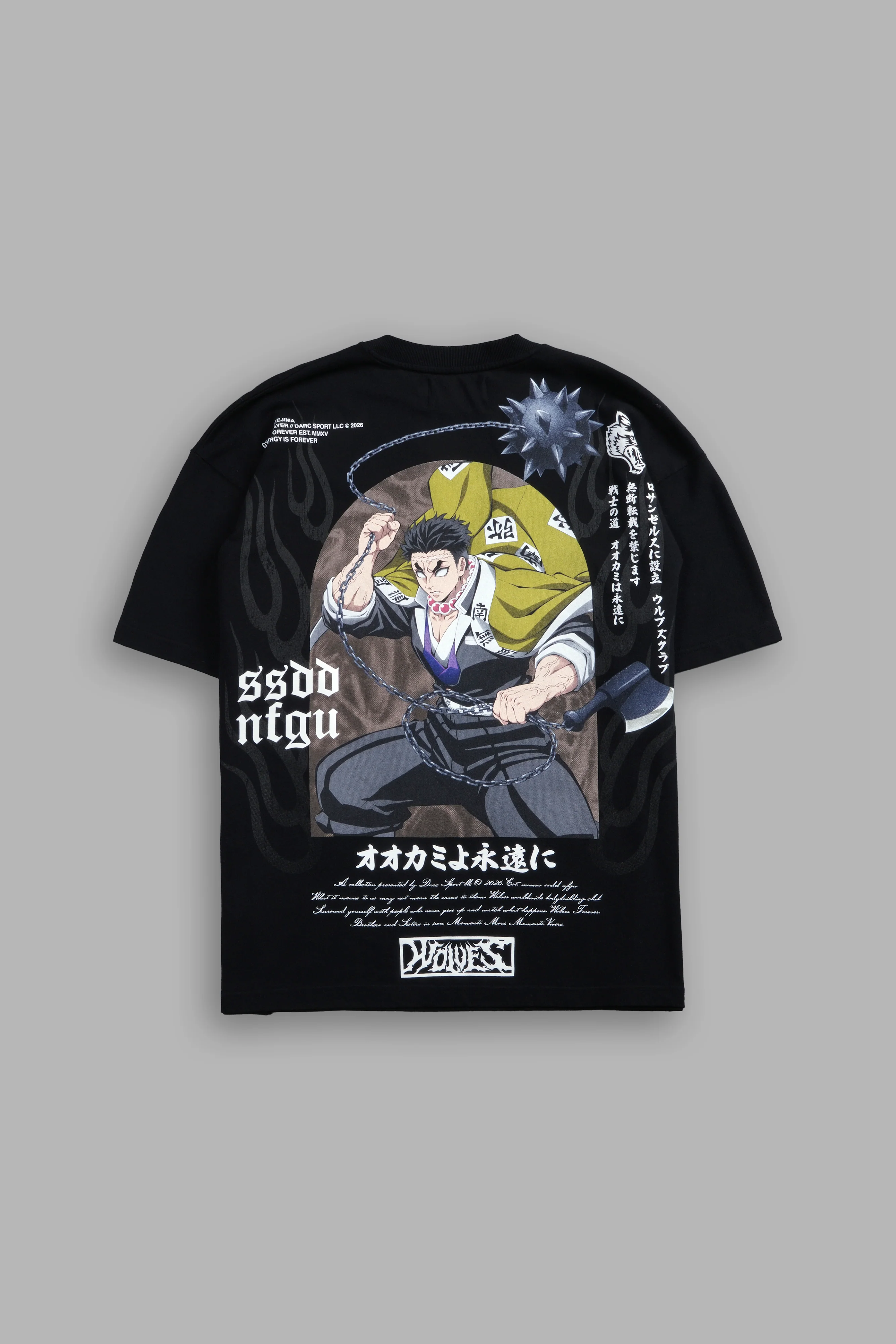 Gyomei Forever Premium Oversized Tee in Black