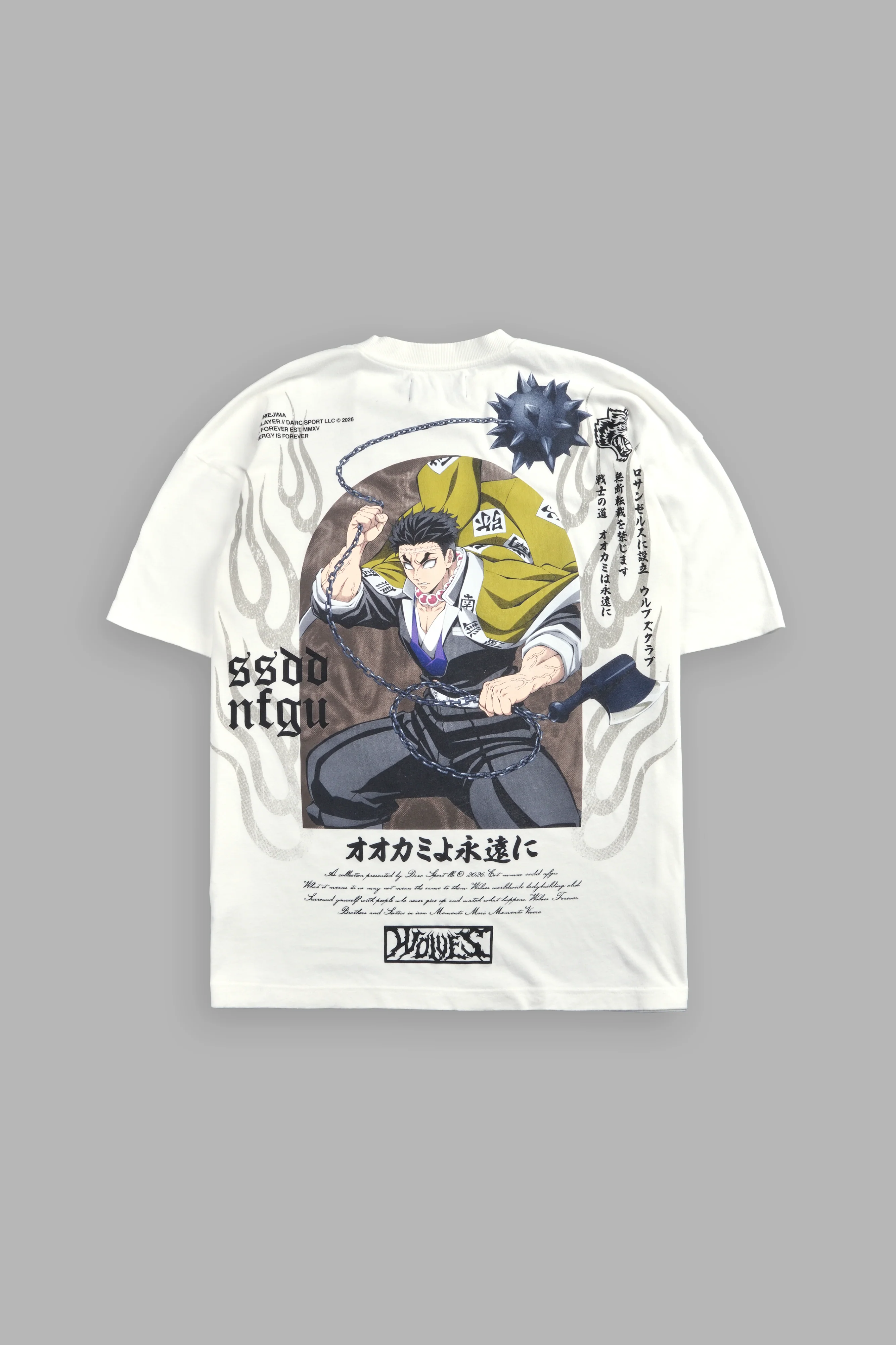 Gyomei Forever Premium Oversized Tee in Cream