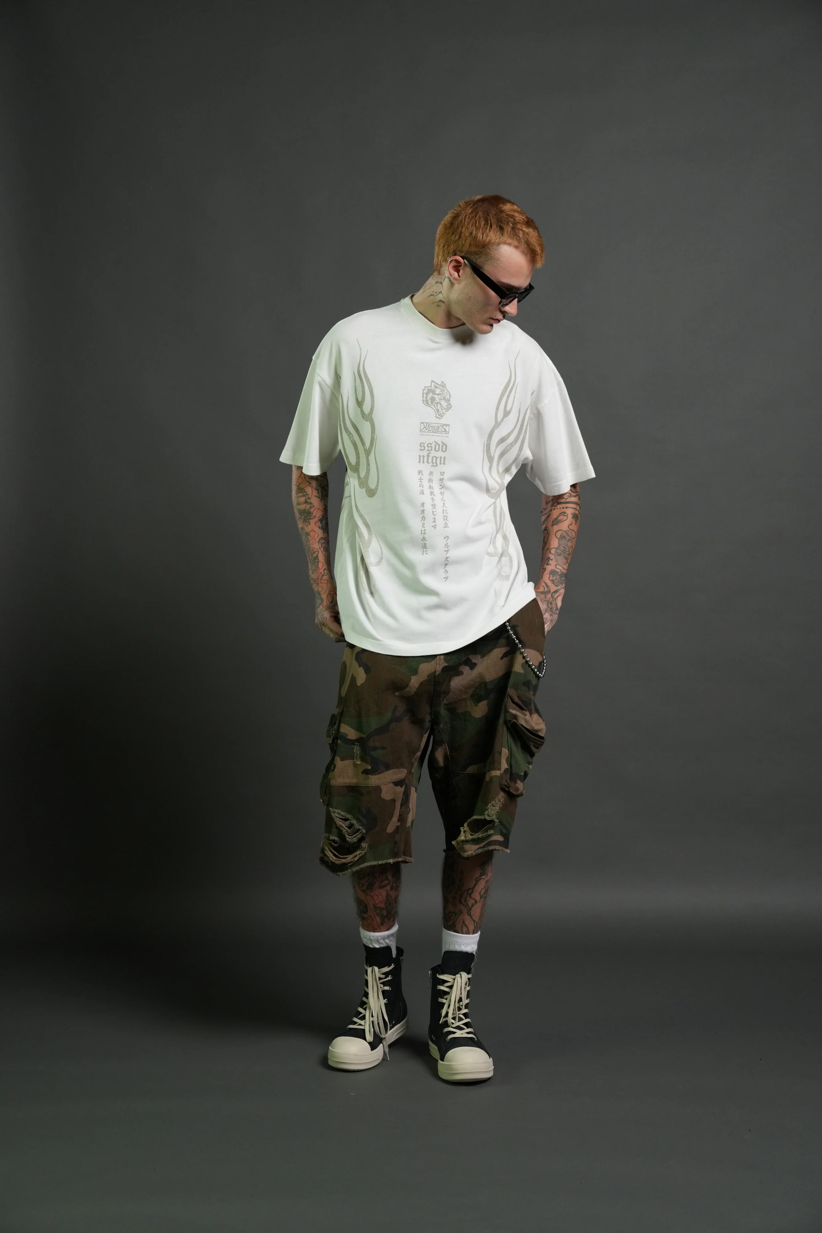 Gyomei Forever Premium Oversized Tee in Cream - Image 5