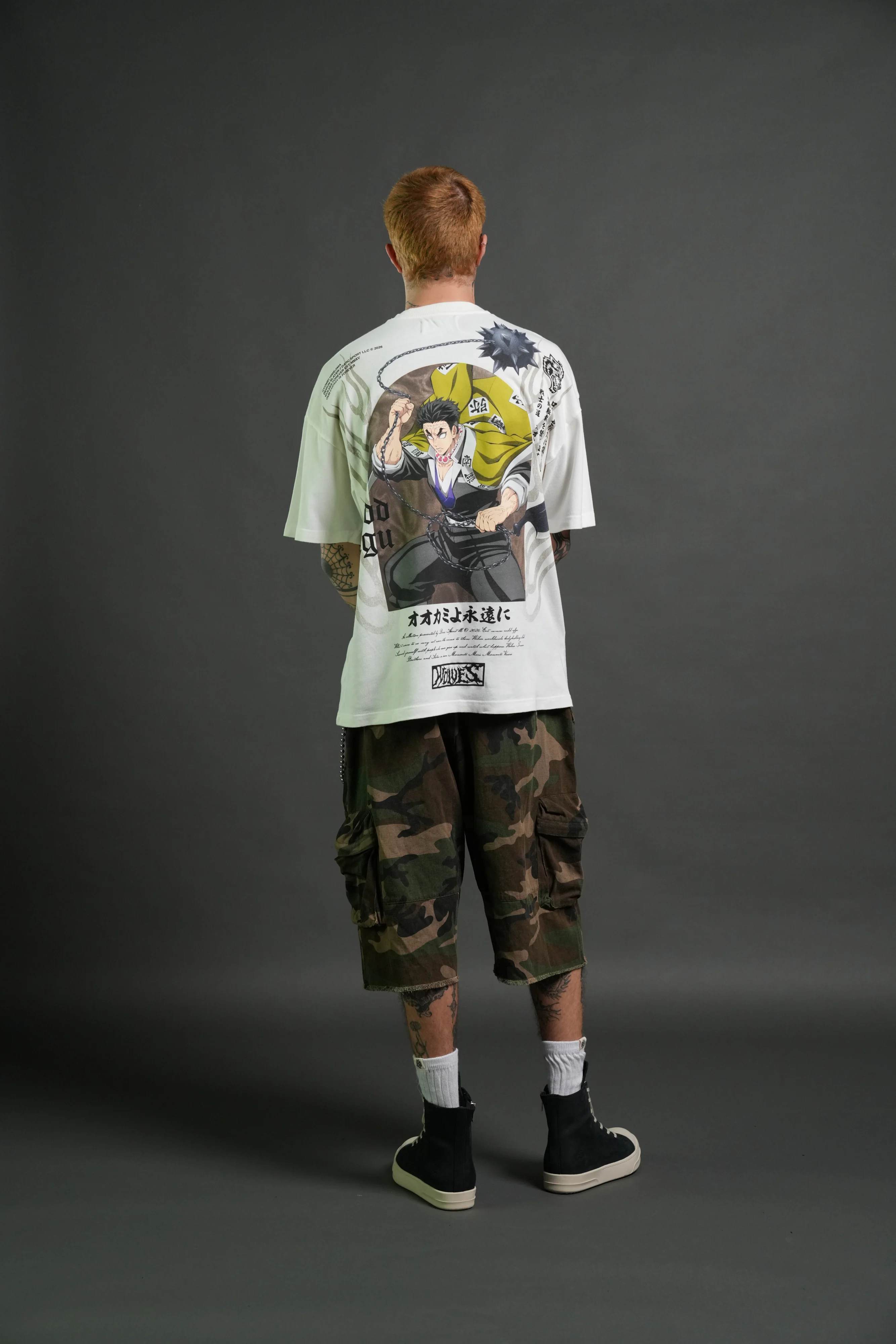 Gyomei Forever Premium Oversized Tee in Cream - Image 6