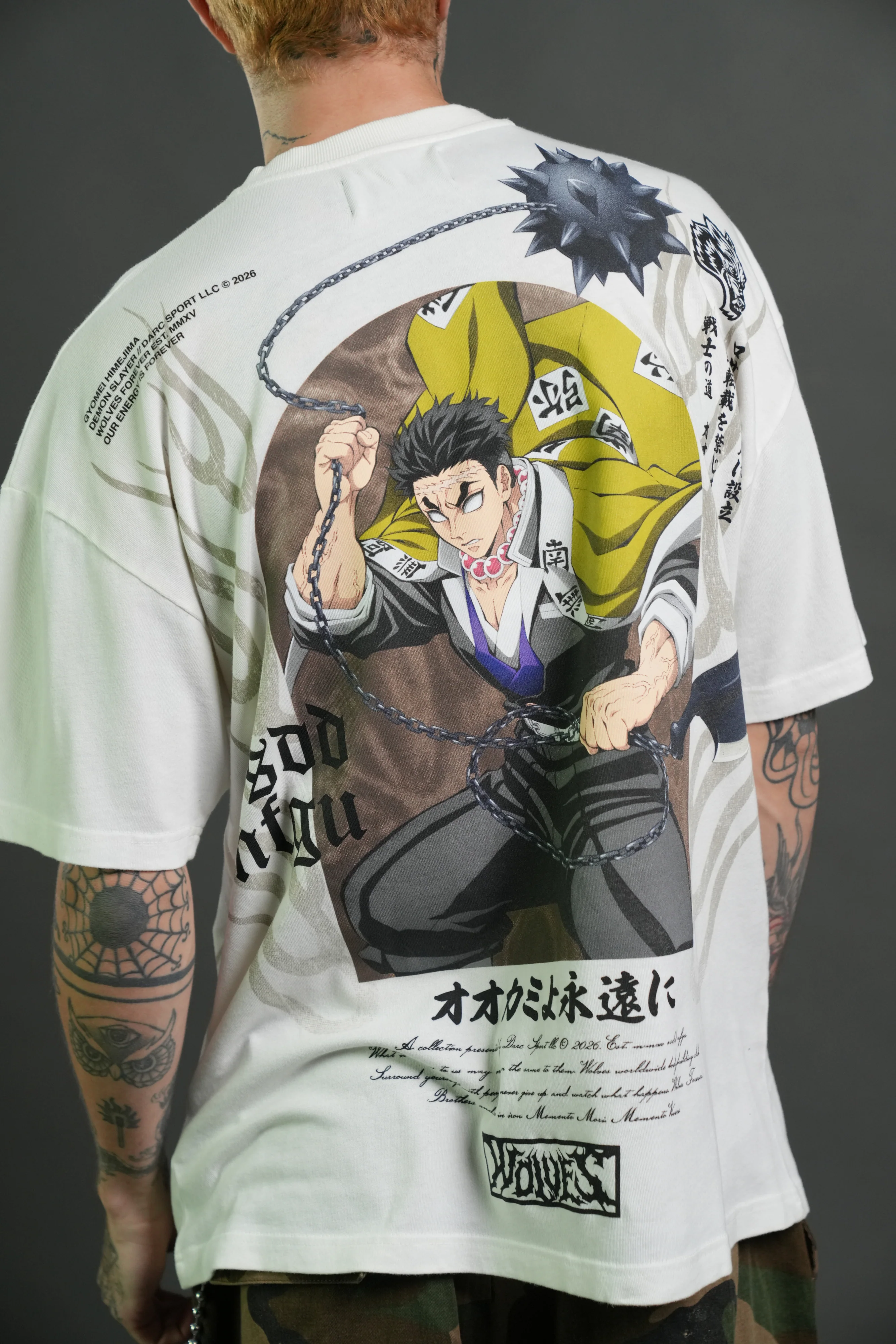 Gyomei Forever Premium Oversized Tee in Cream - Image 8