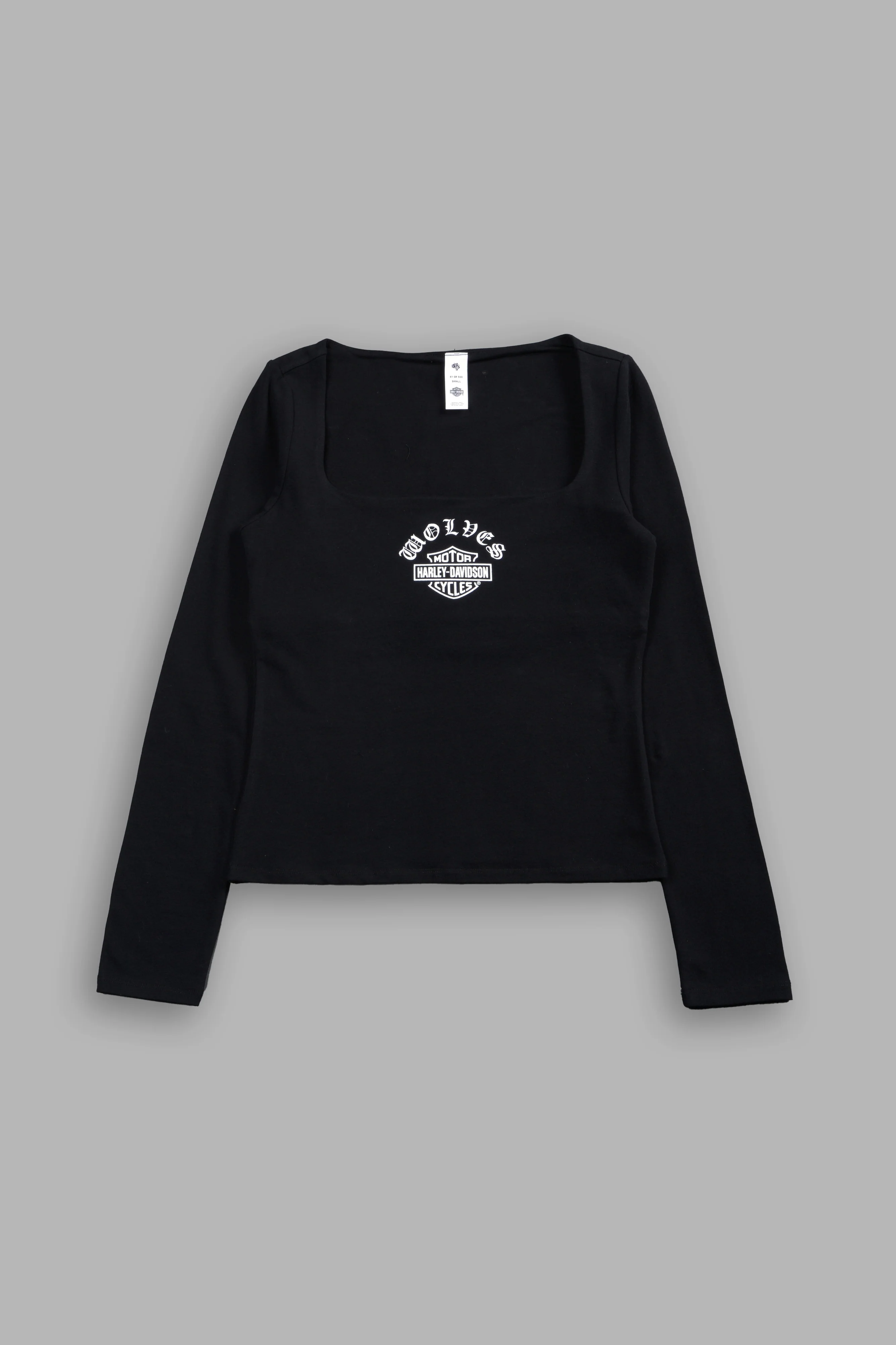 H-D Chopper Solay Eden Squareneck Ls in Black - Image 8