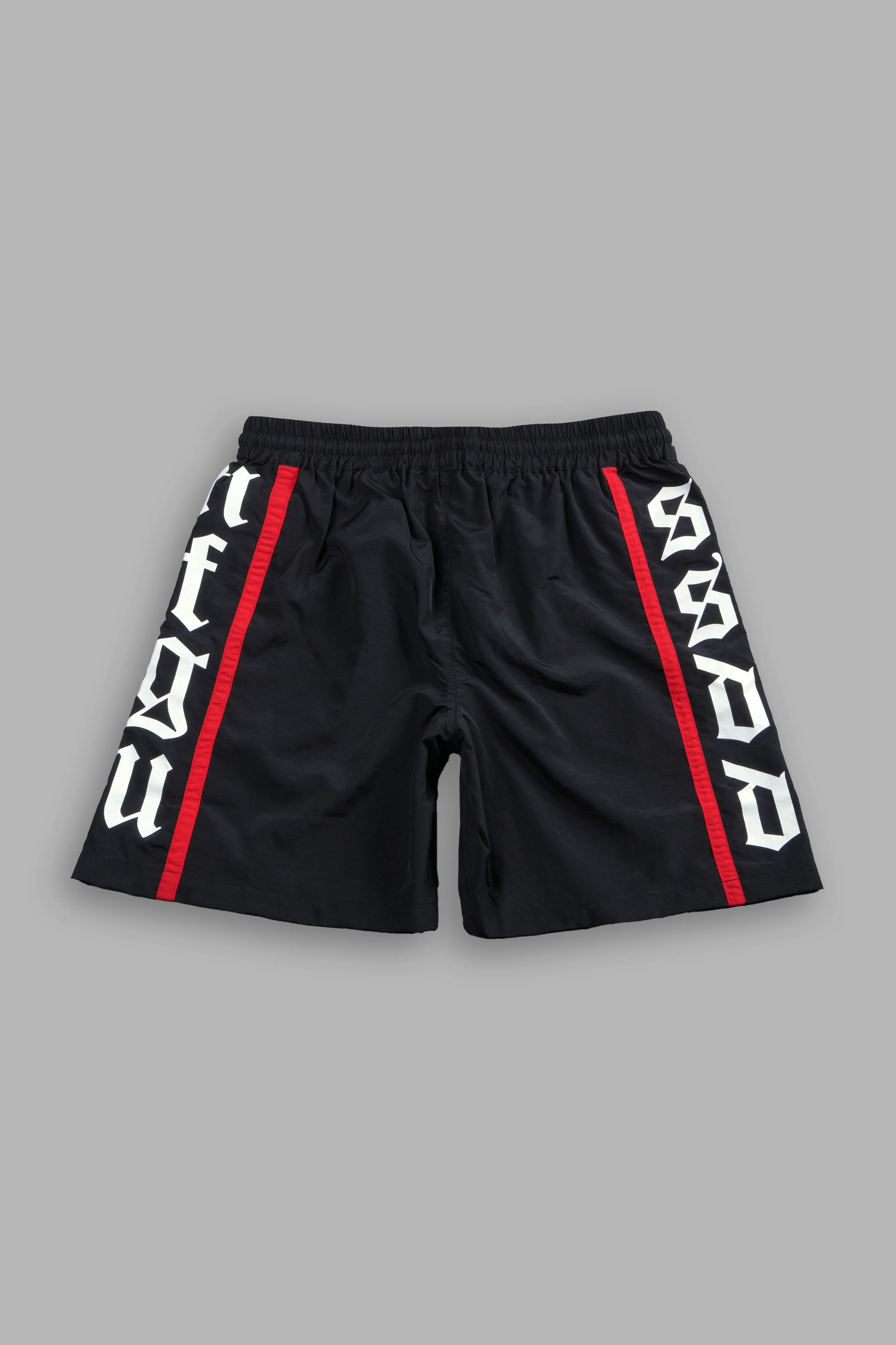 H-D Mantra Remind Track Shorts in Black - Image 2