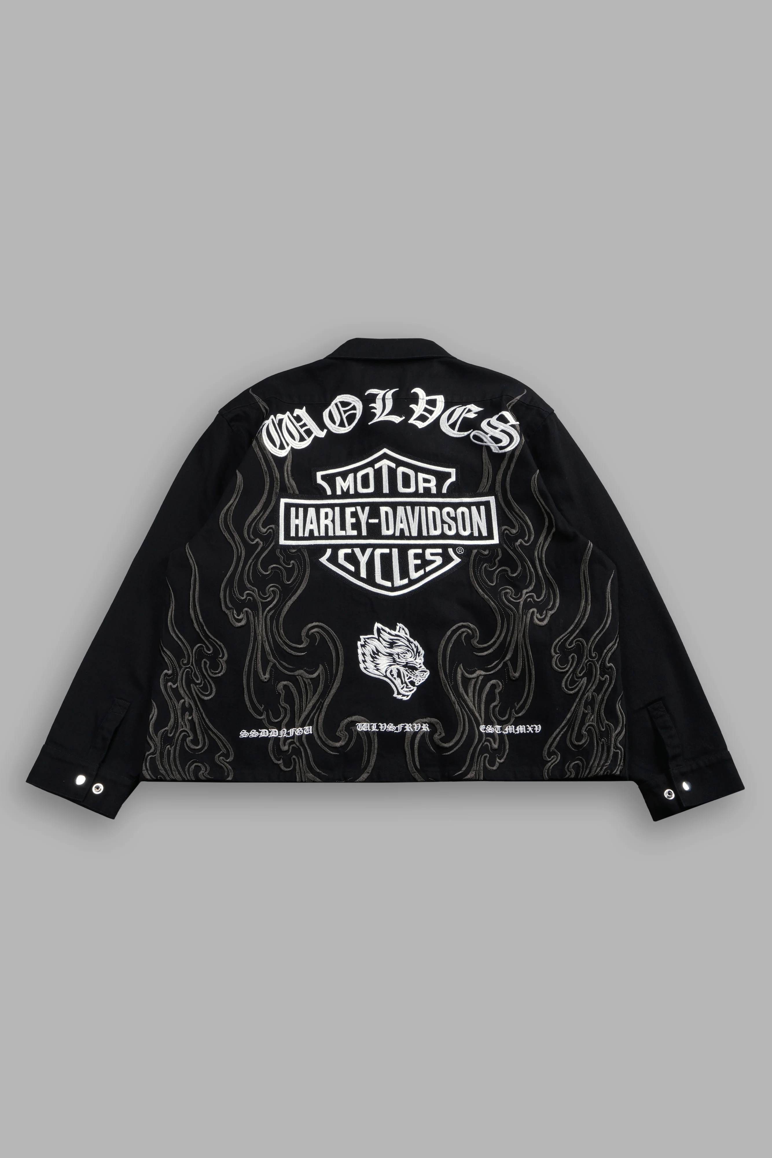 H-D Wolves Inferno Ls Vince Shirt in Black - Image 3