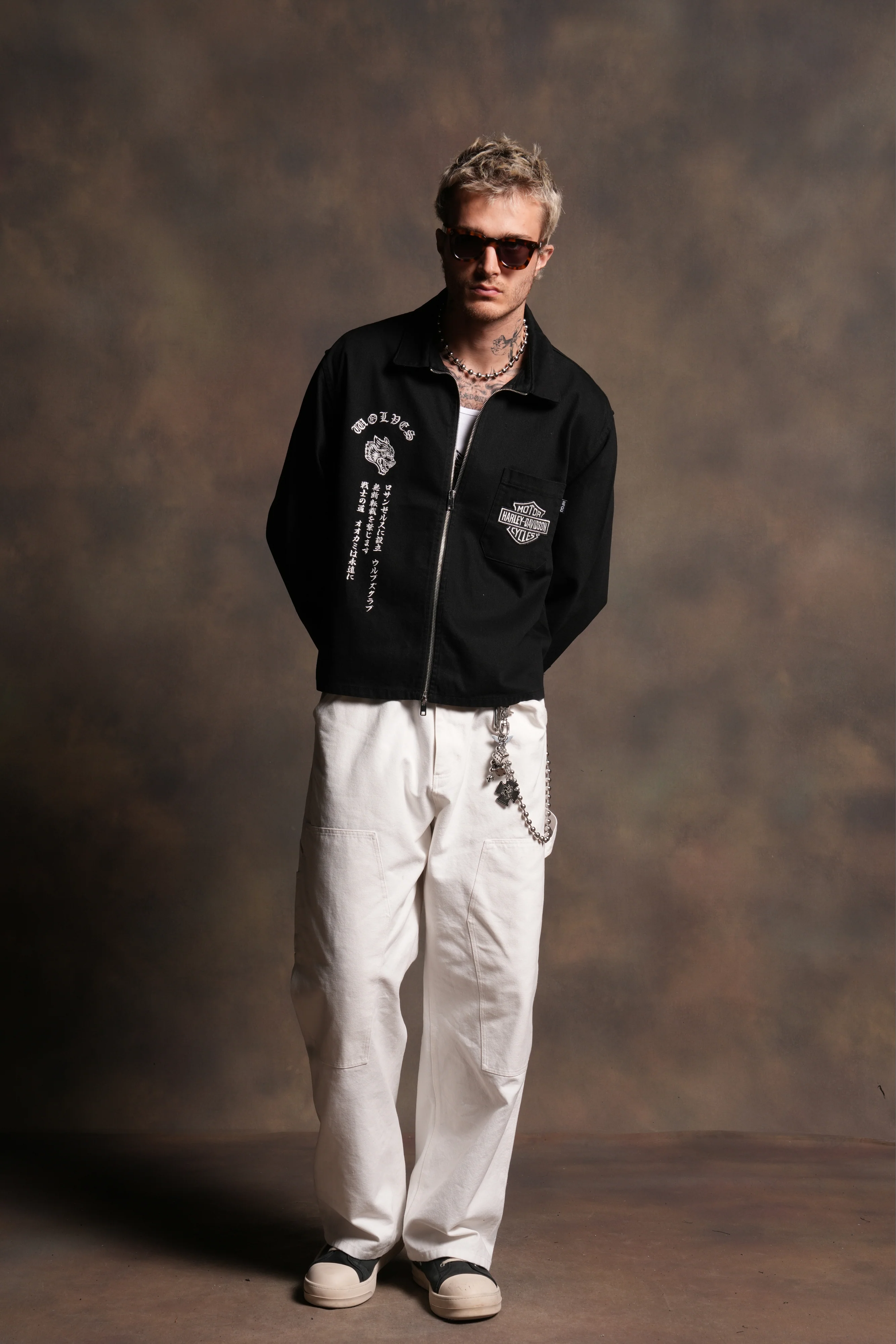 H-D Wolves Inferno Ls Vince Shirt in Black - Image 5