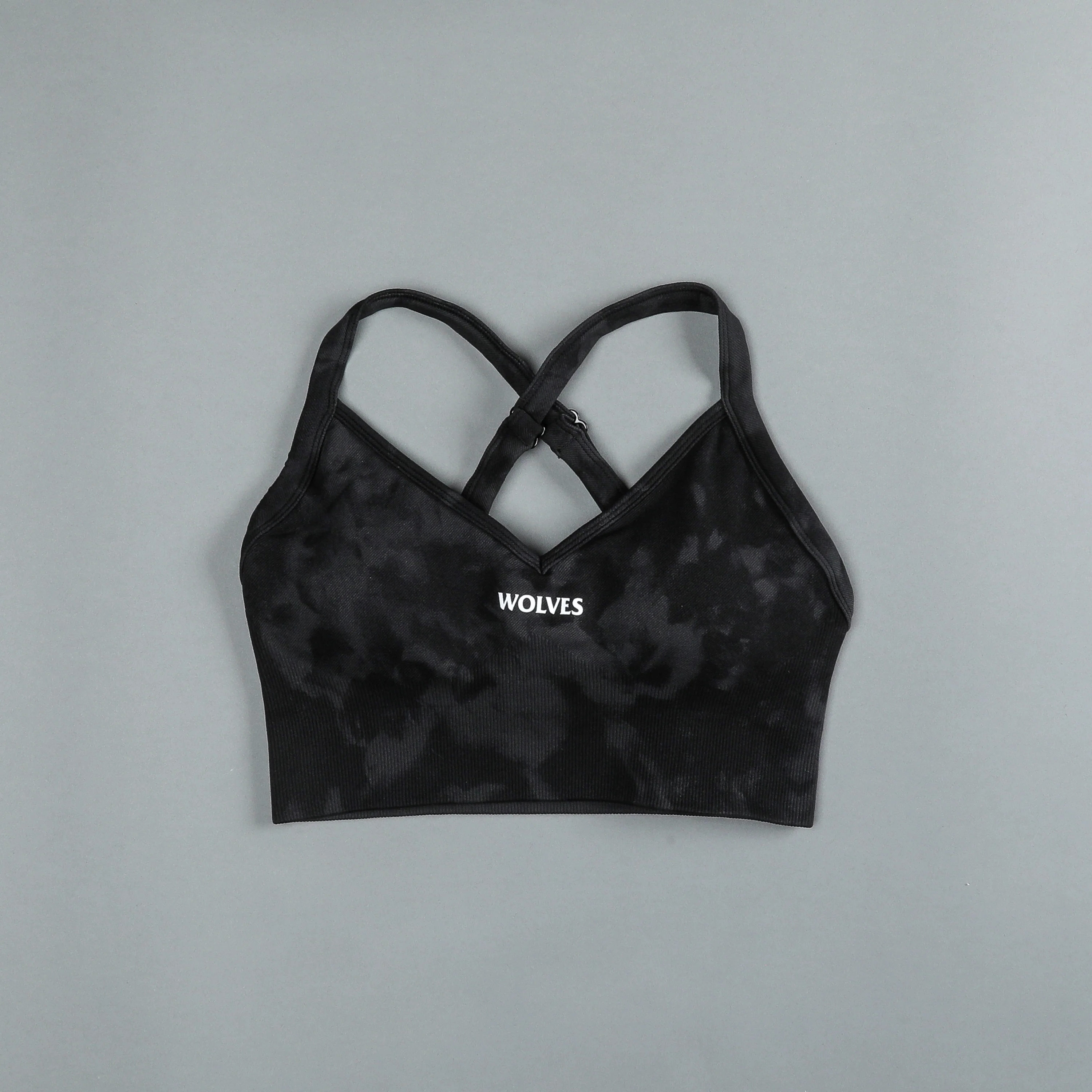 Hardcore "Everson Seamless" Sierra Bra in Tonal Black Jumbo Marble - Image 3