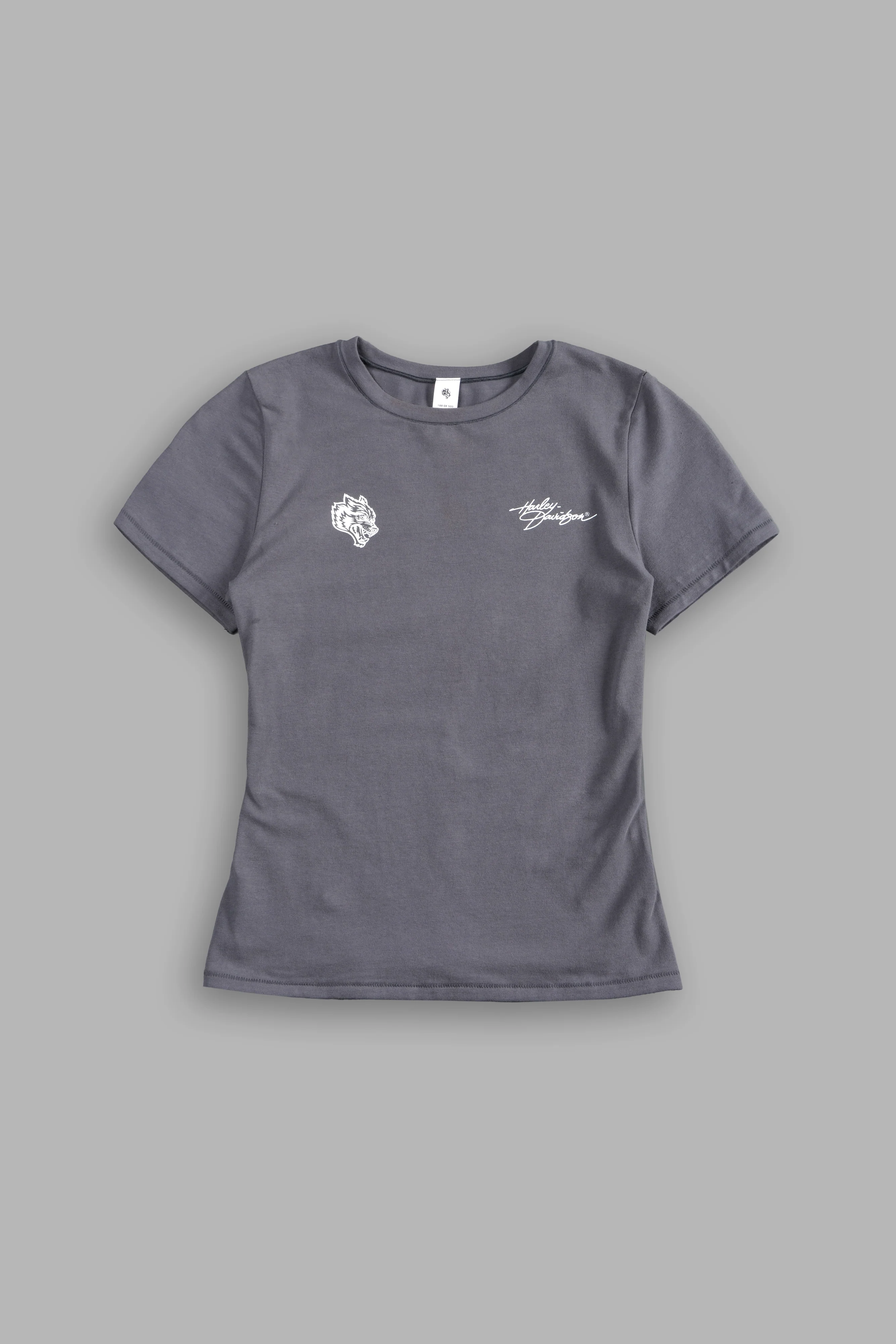 Harley Wolves Eden Ss Tee in Slate Gray - Image 5
