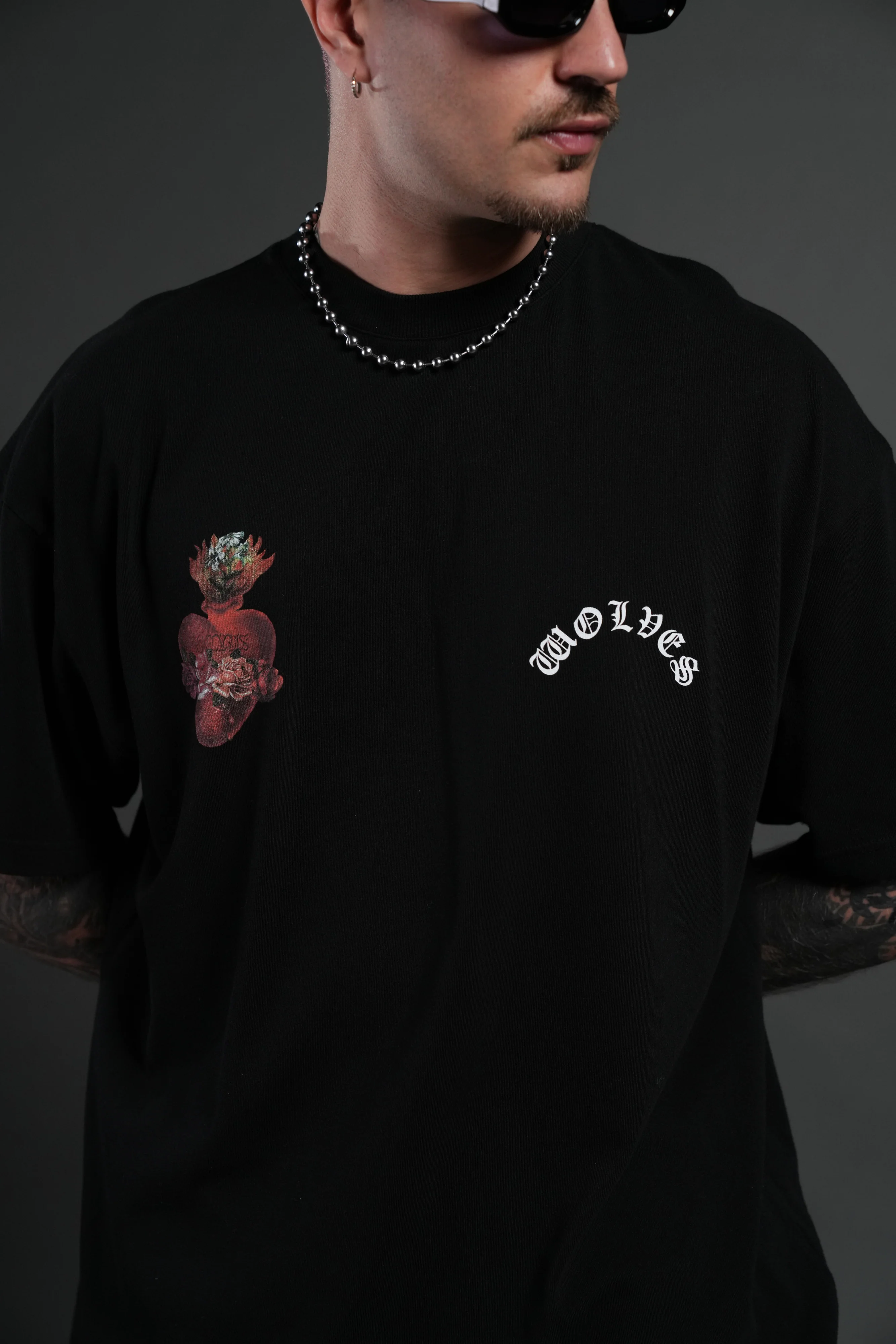 Heart Oath Premium Oversized Tee in Black - Image 7