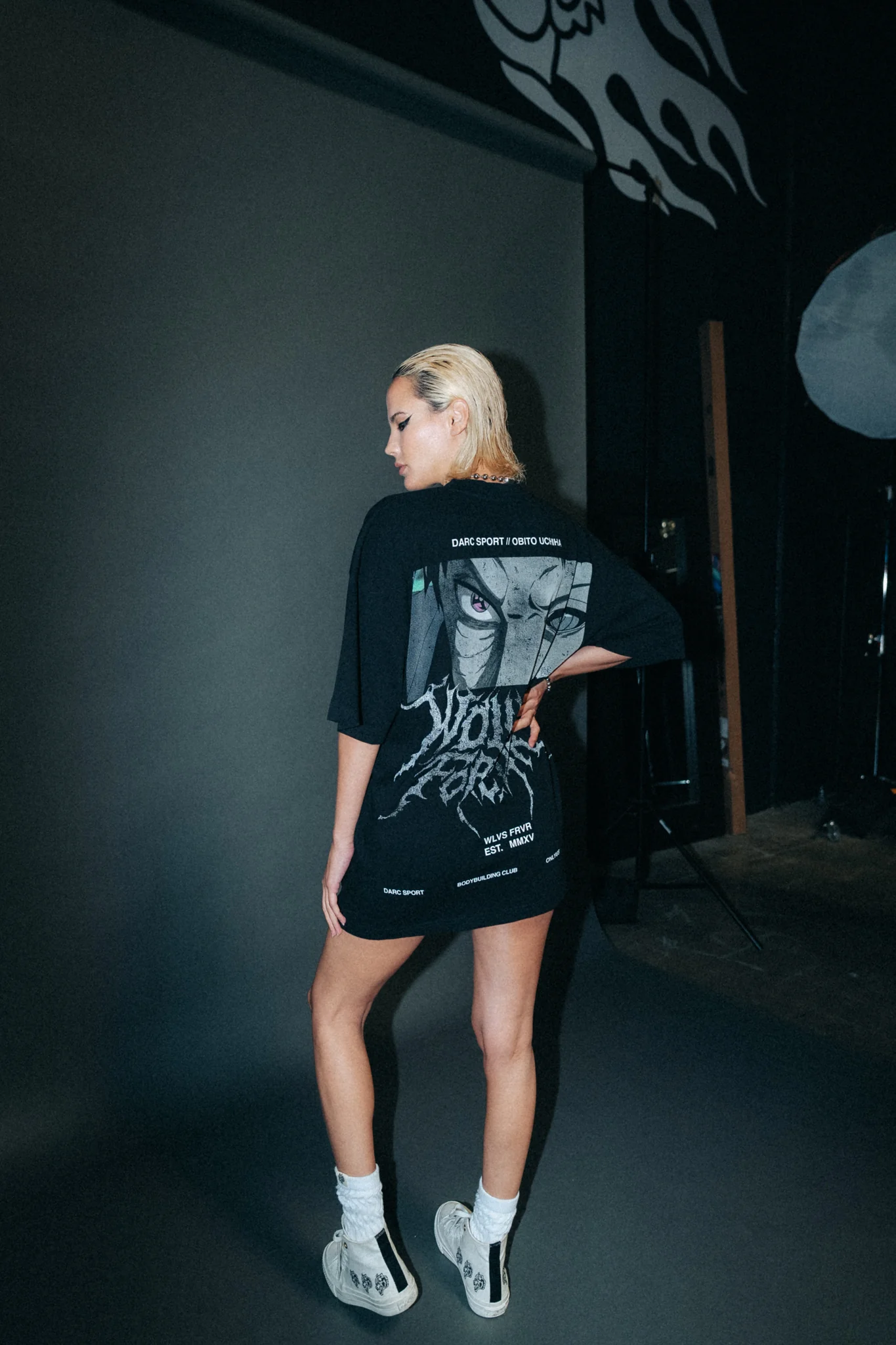 His Resolve "Premium" Oversized Tee in Black - Image 3