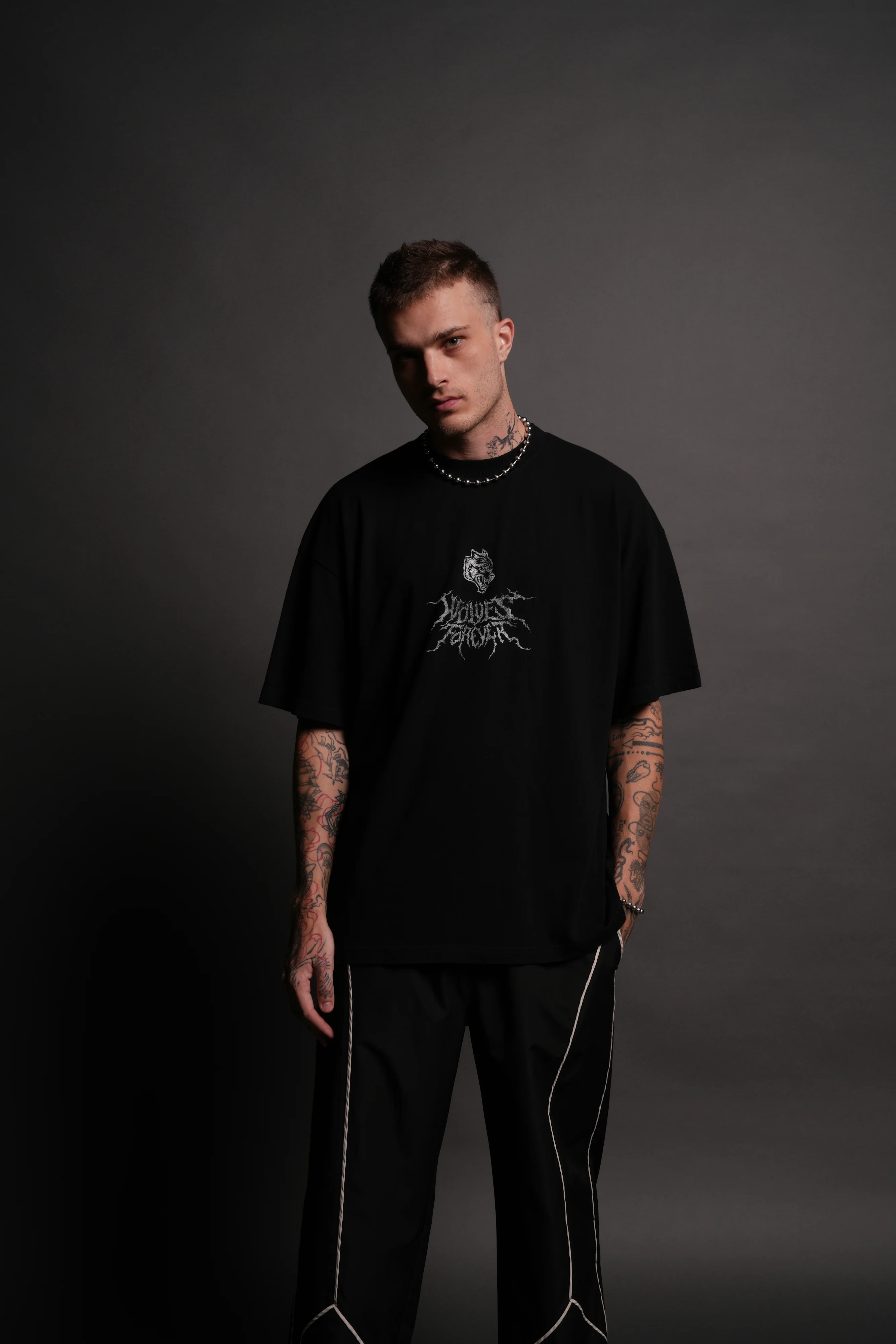His Resolve "Premium" Oversized Tee in Black - Image 4
