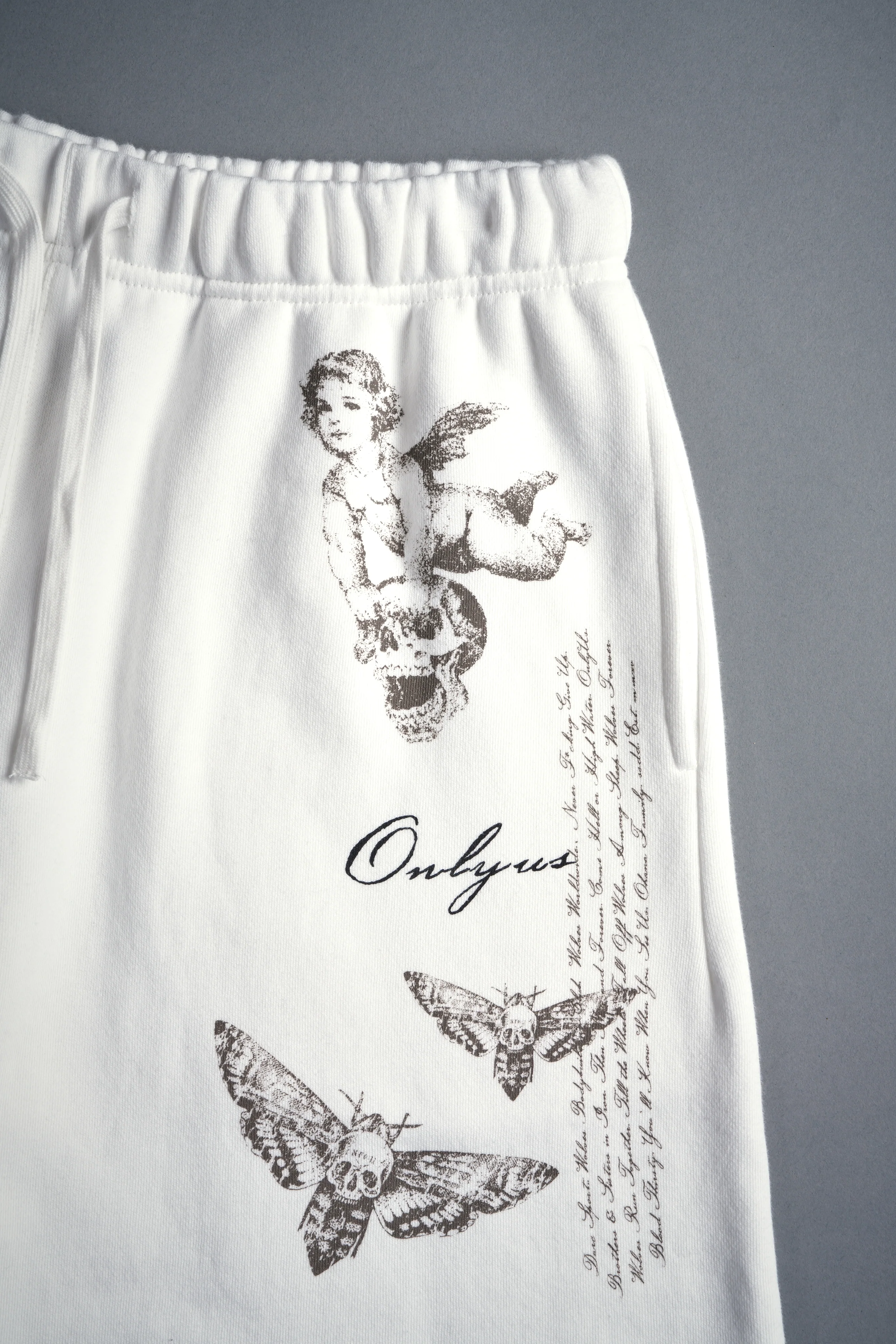 Hollow Virtue Post Lounge Sweat Shorts in Cream - Image 9