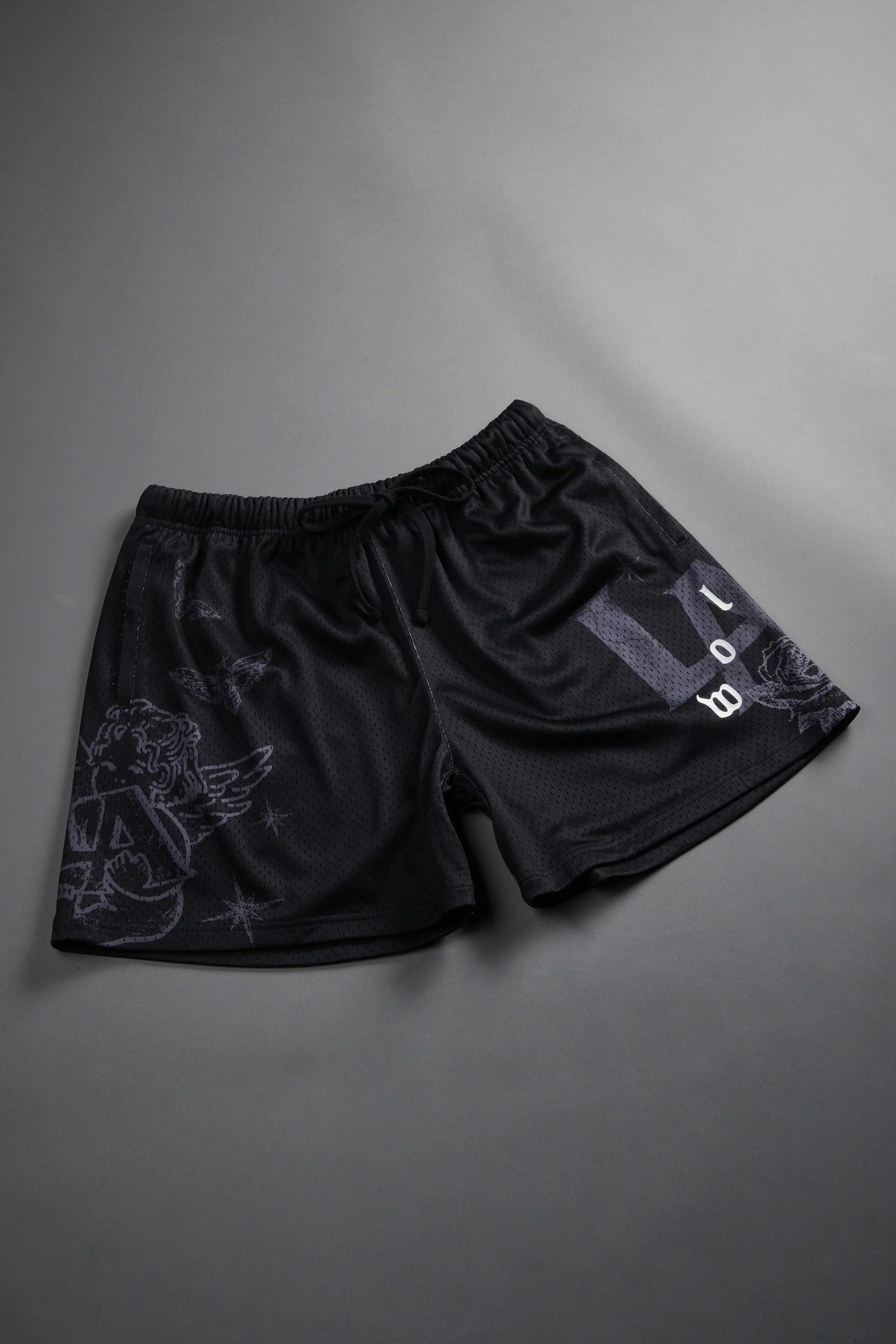 Homage To La Mesh Shorts in Black - Image 3
