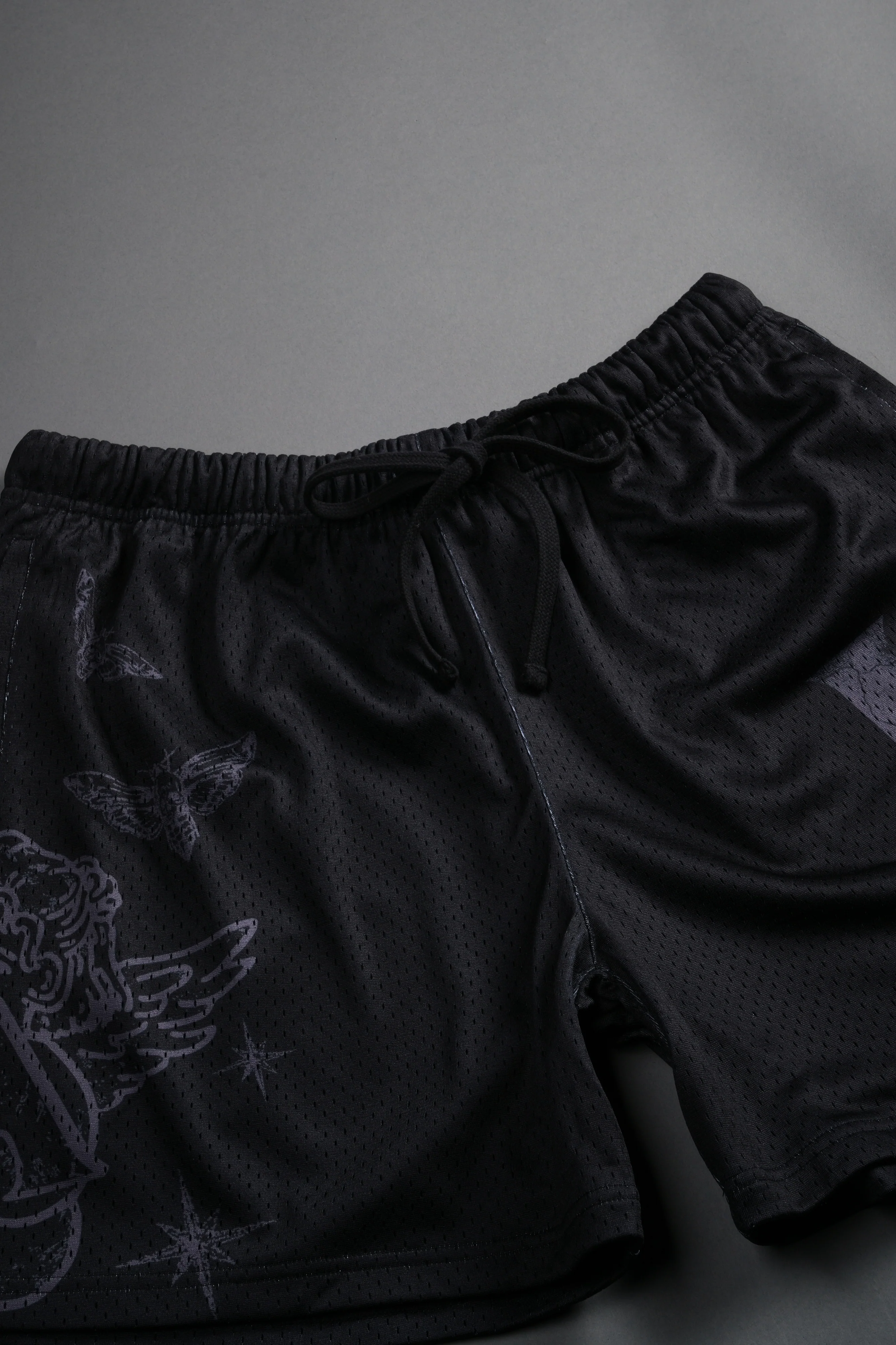 Homage To La Mesh Shorts in Black - Image 4