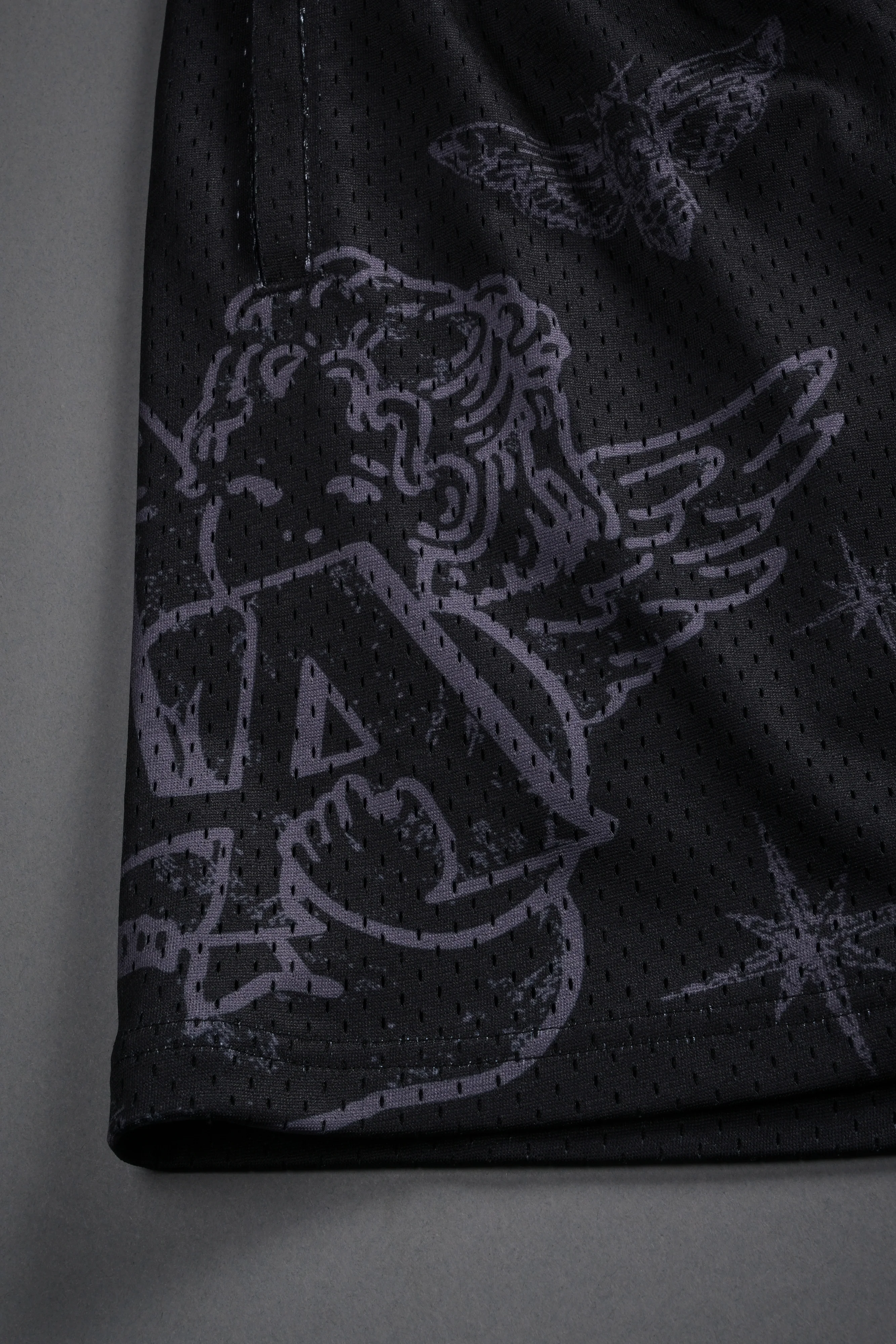 Homage To La Mesh Shorts in Black - Image 5