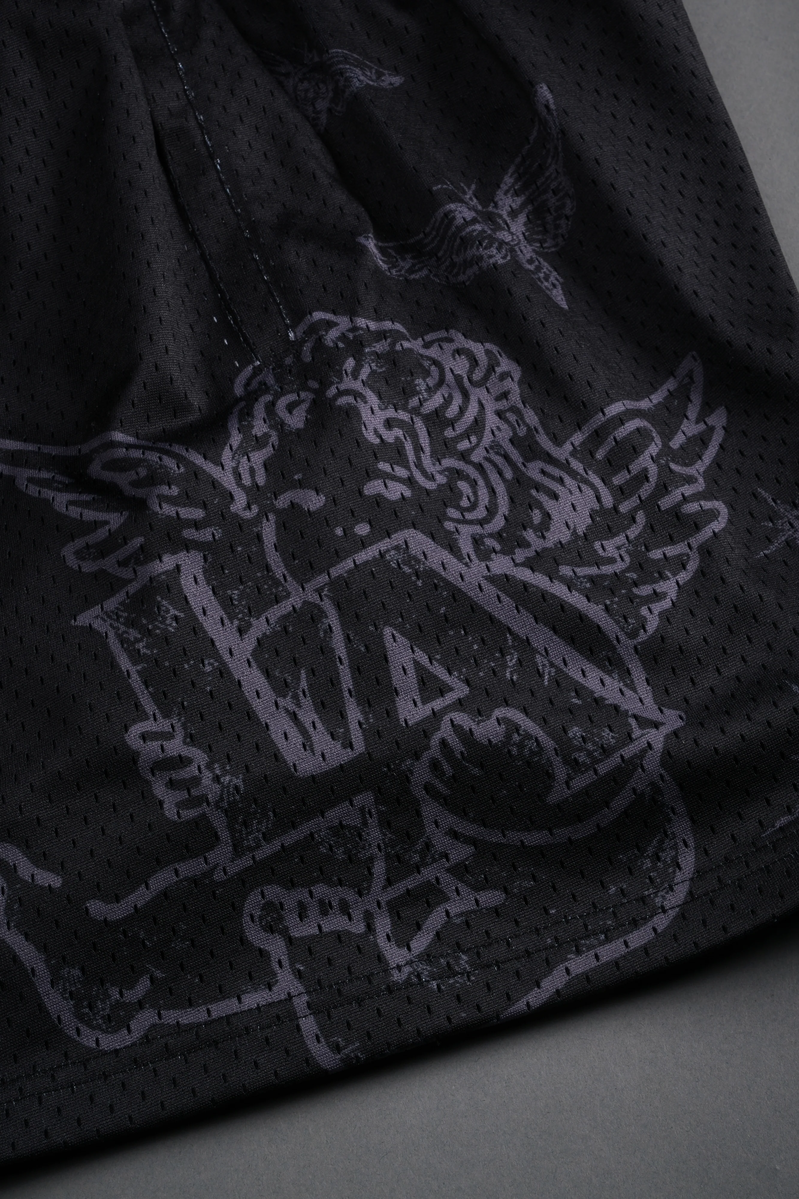 Homage To La Mesh Shorts in Black - Image 9