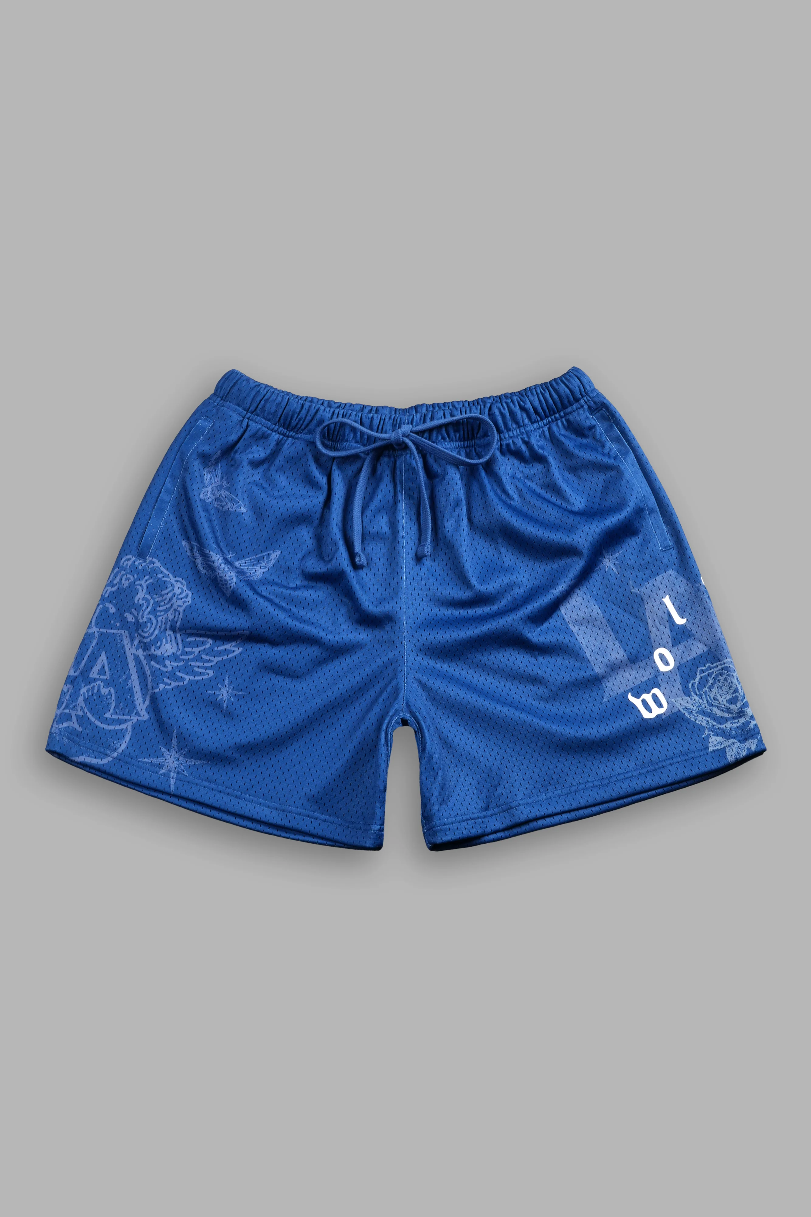 Homage To La Mesh Shorts in La Blue