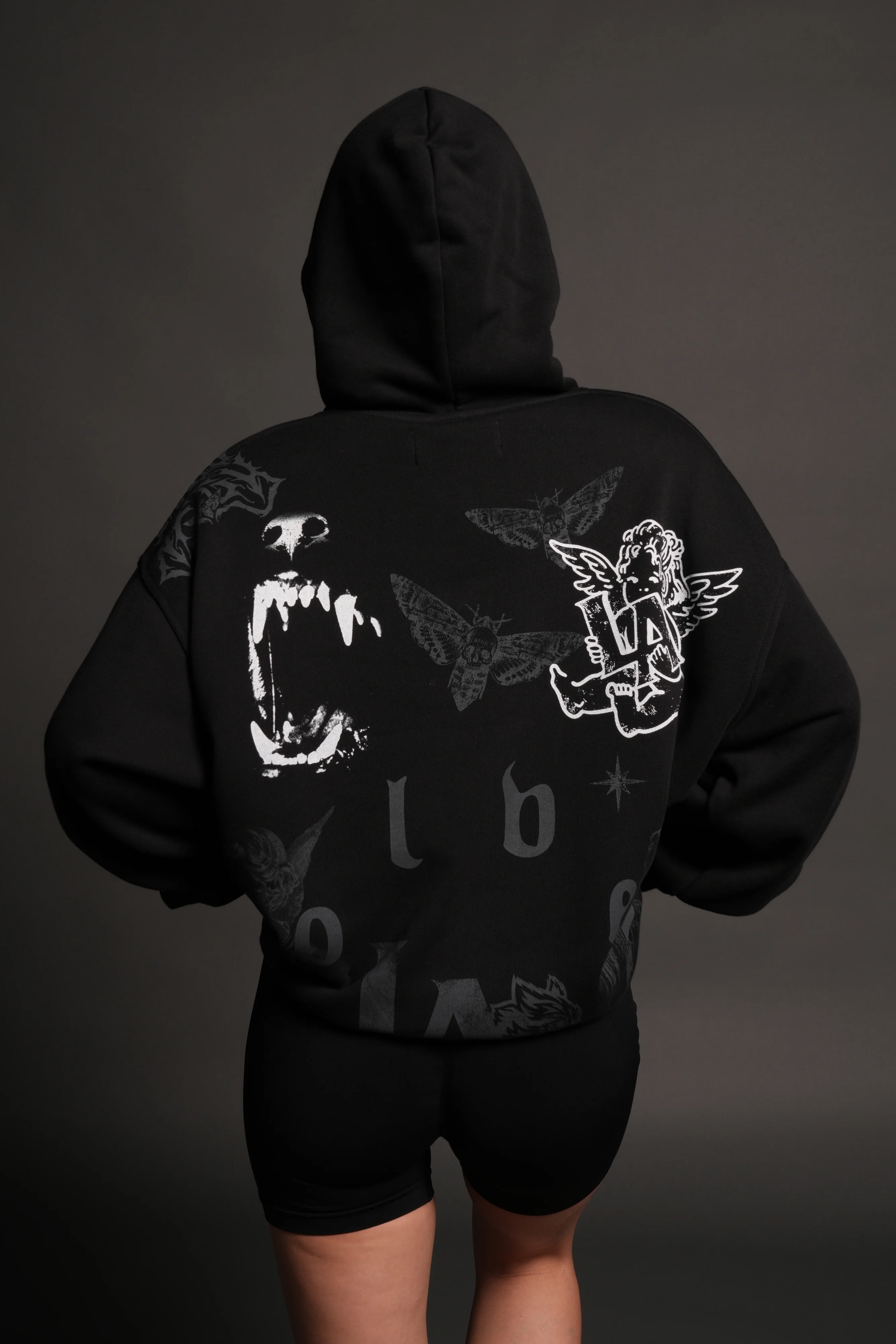 Homage To La Pierce Hoodie in Black - Image 10