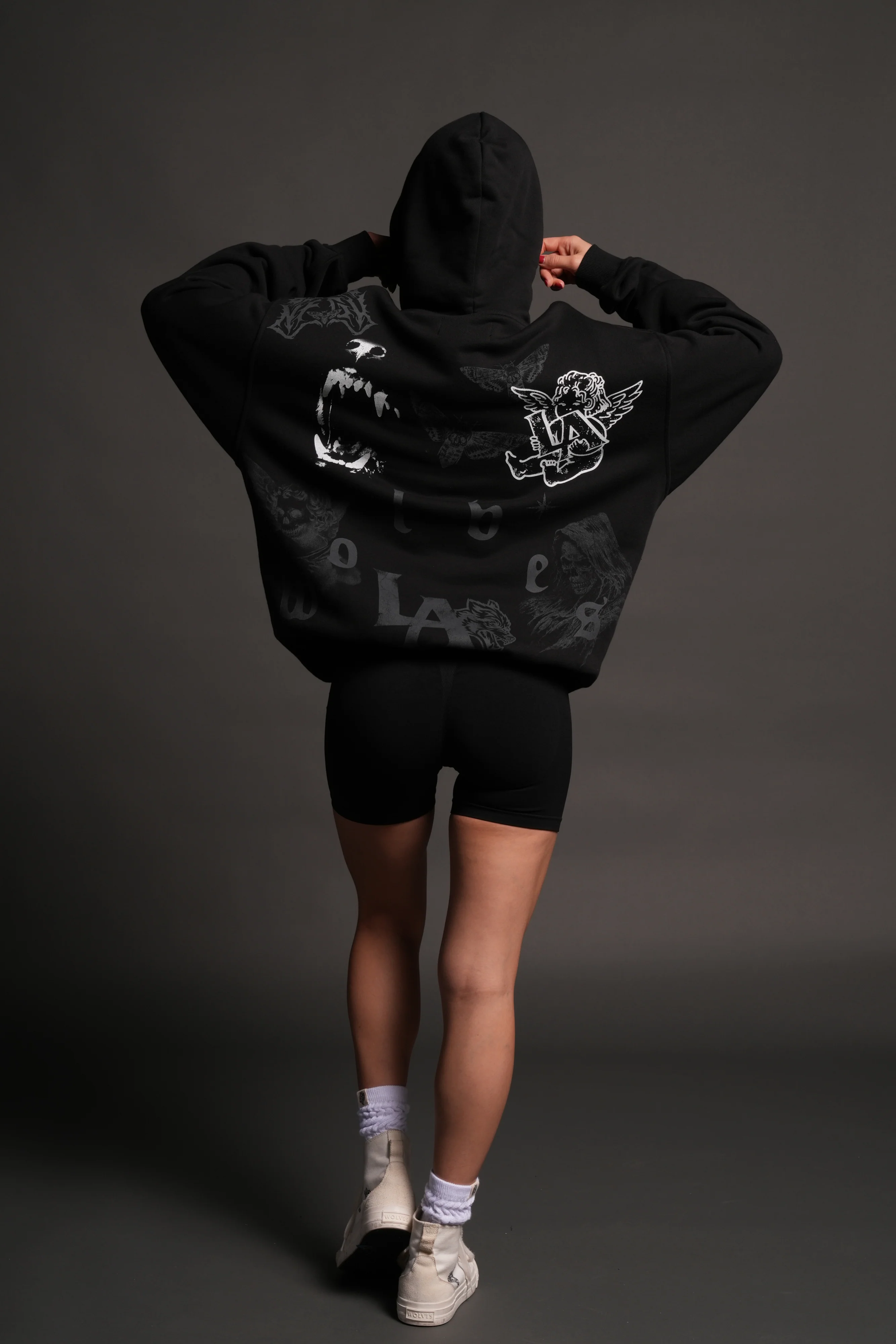 Homage To La Pierce Hoodie in Black - Image 12