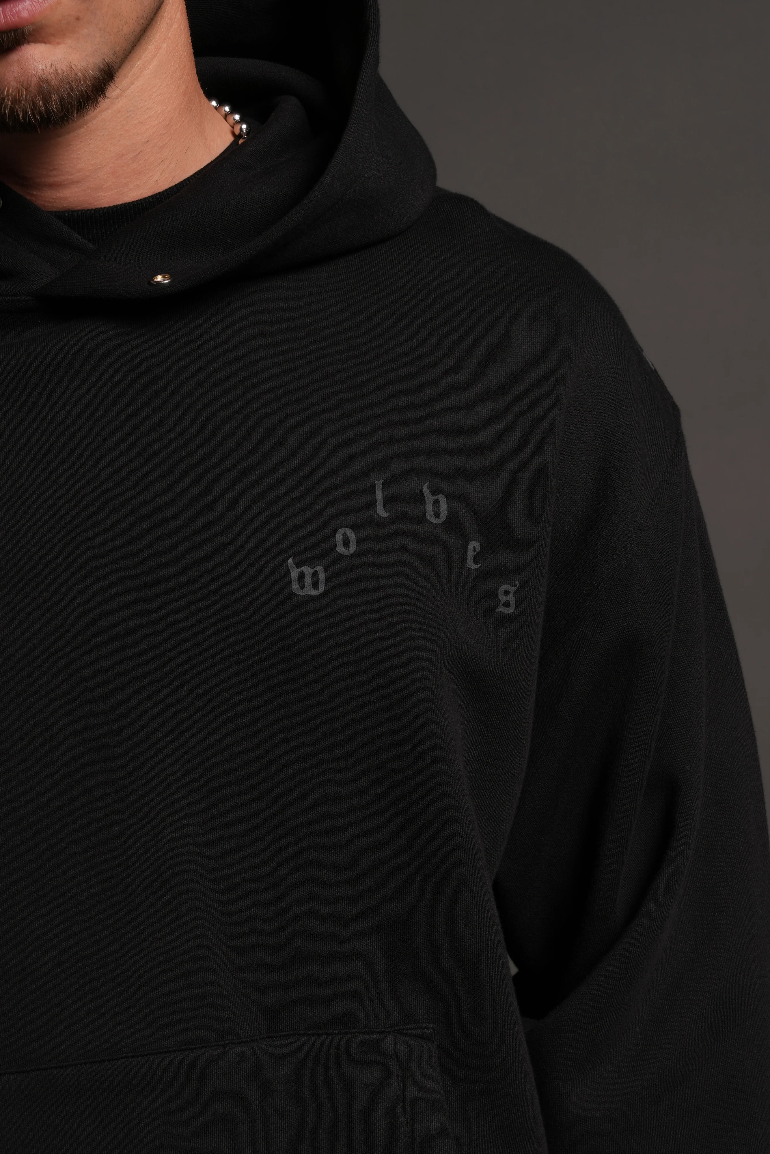 Homage To La Pierce Hoodie in Black - Image 7