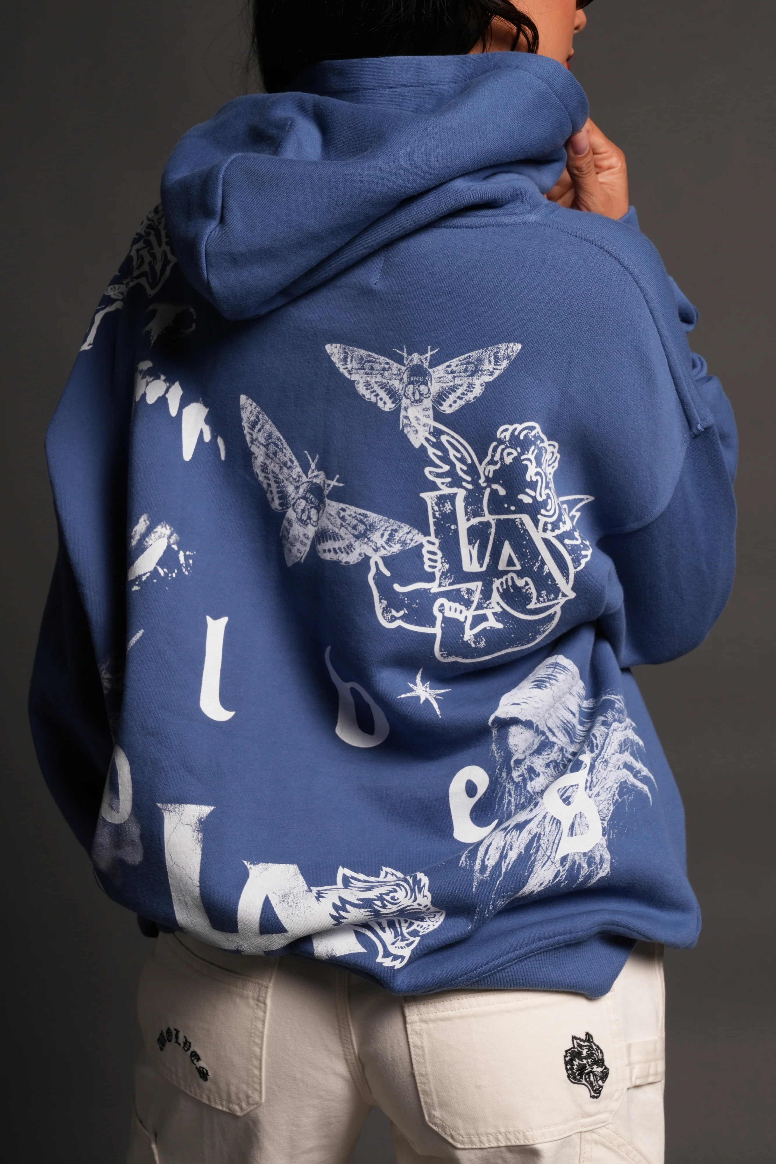 Homage To La Pierce Hoodie in La Blue - Image 10