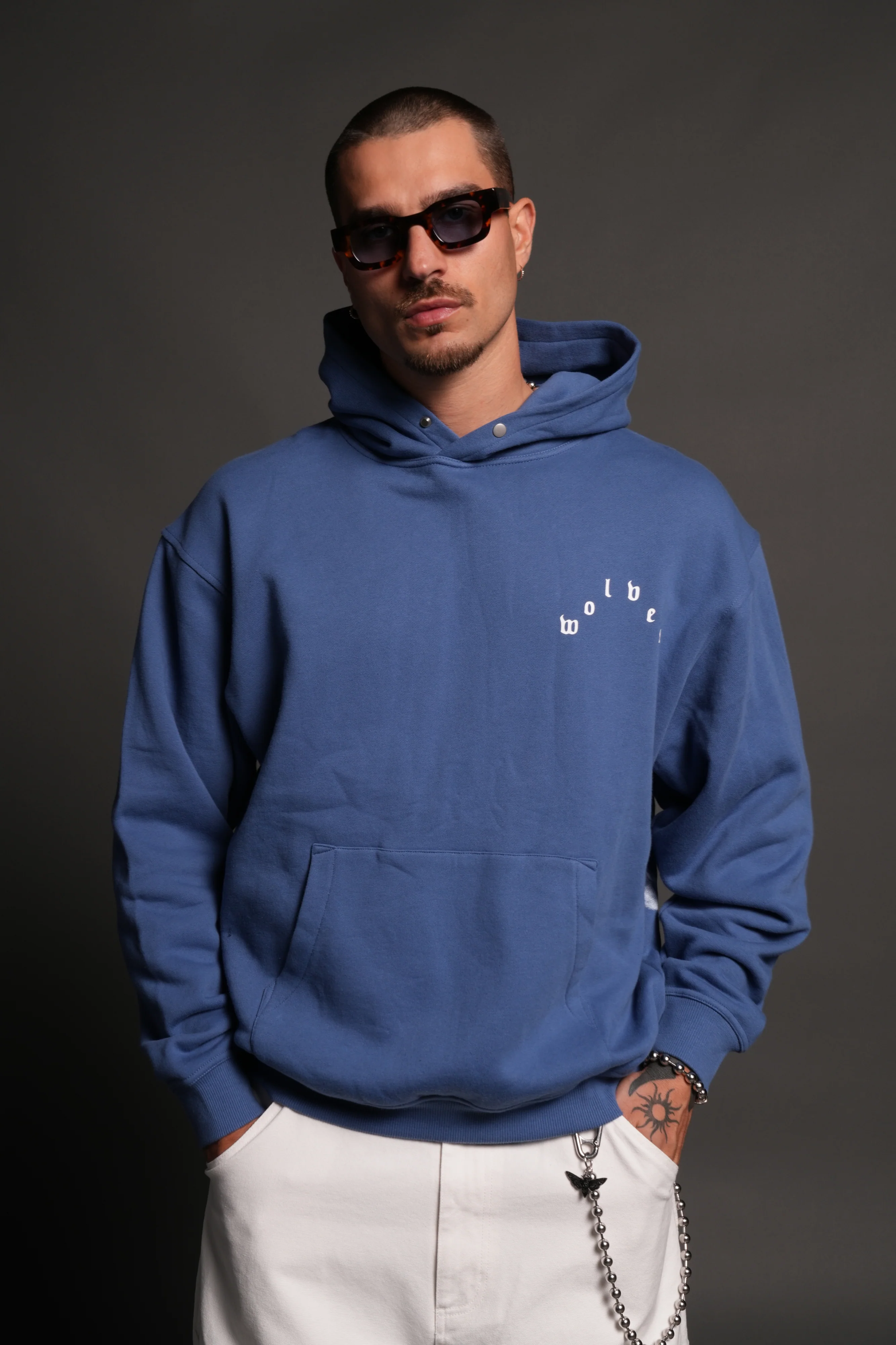 Homage To La Pierce Hoodie in La Blue - Image 2