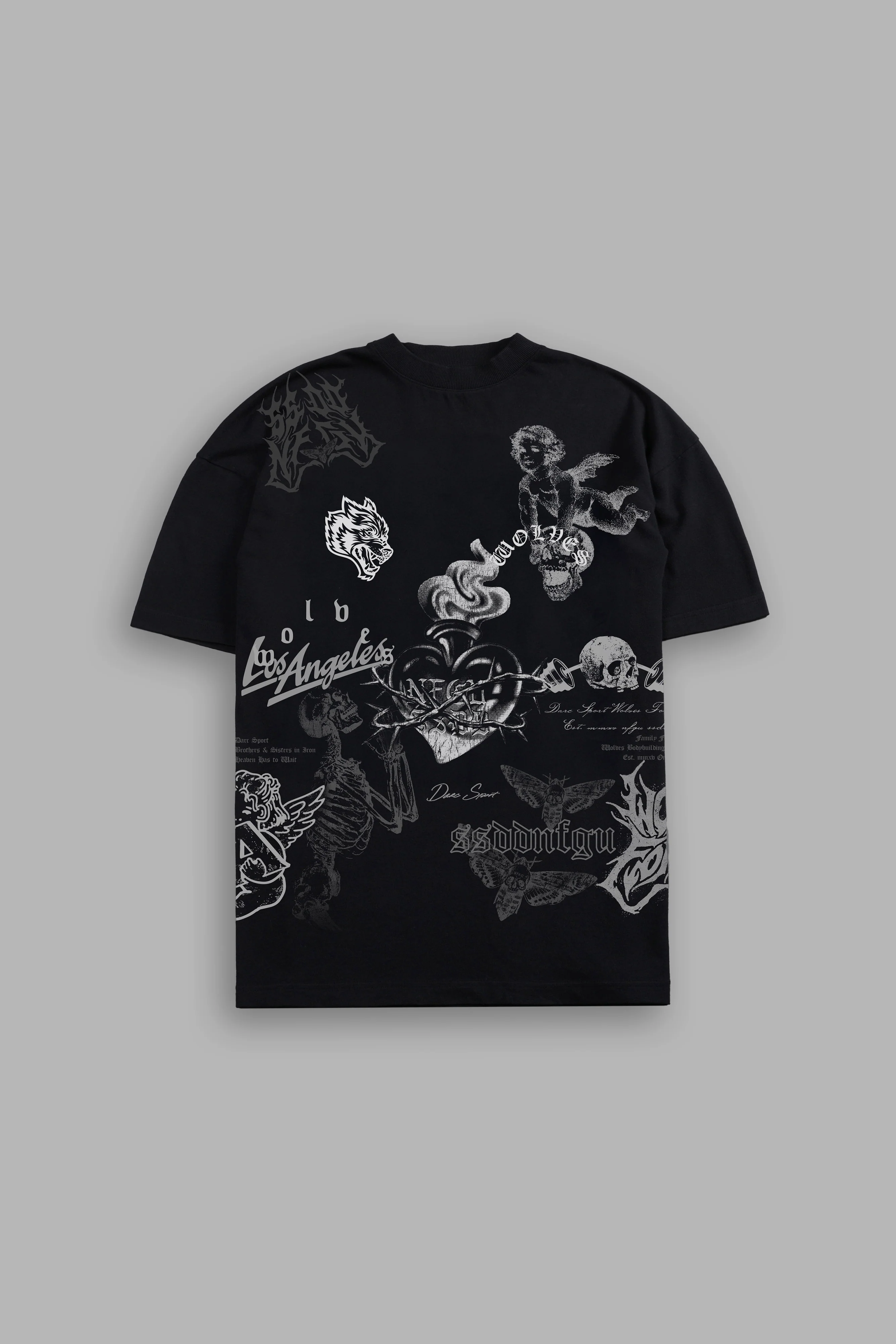 Homage to LA Premium Oversized Tee in Black