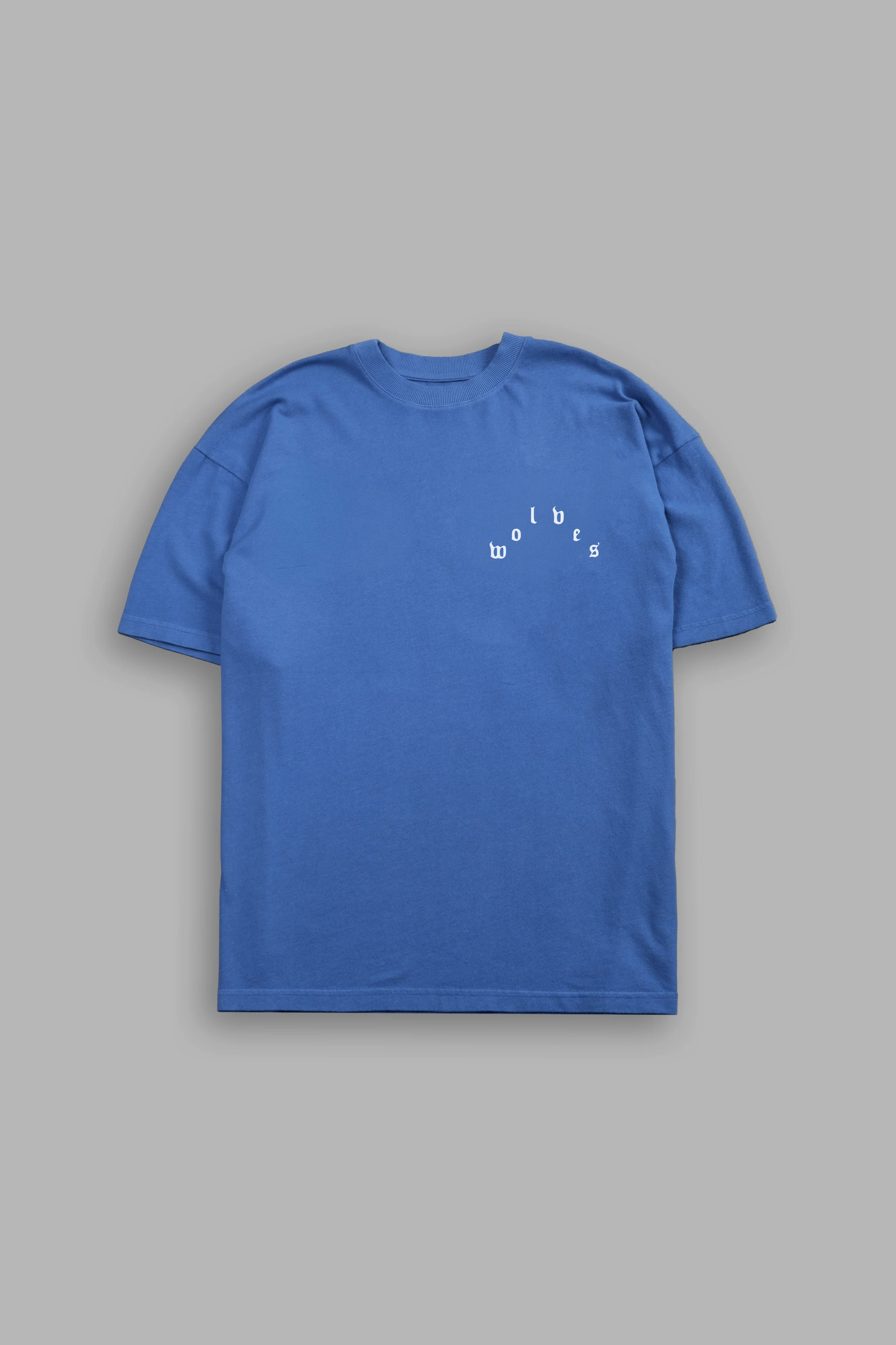 Homage to LA V2 Premium Oversized Tee in LA Blue - Image 2