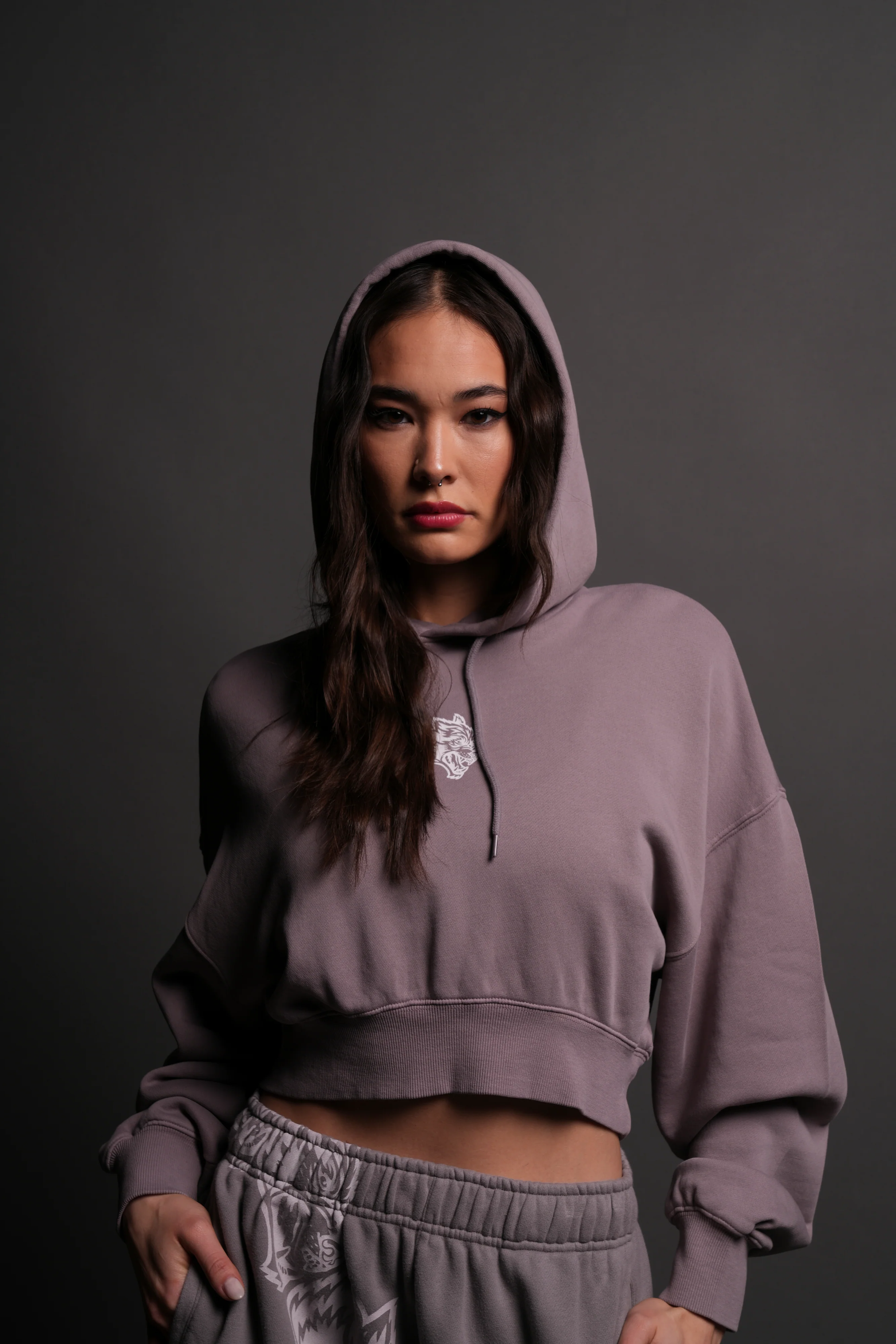 Icon "Ava" Hoodie in Pale Gray - Image 3
