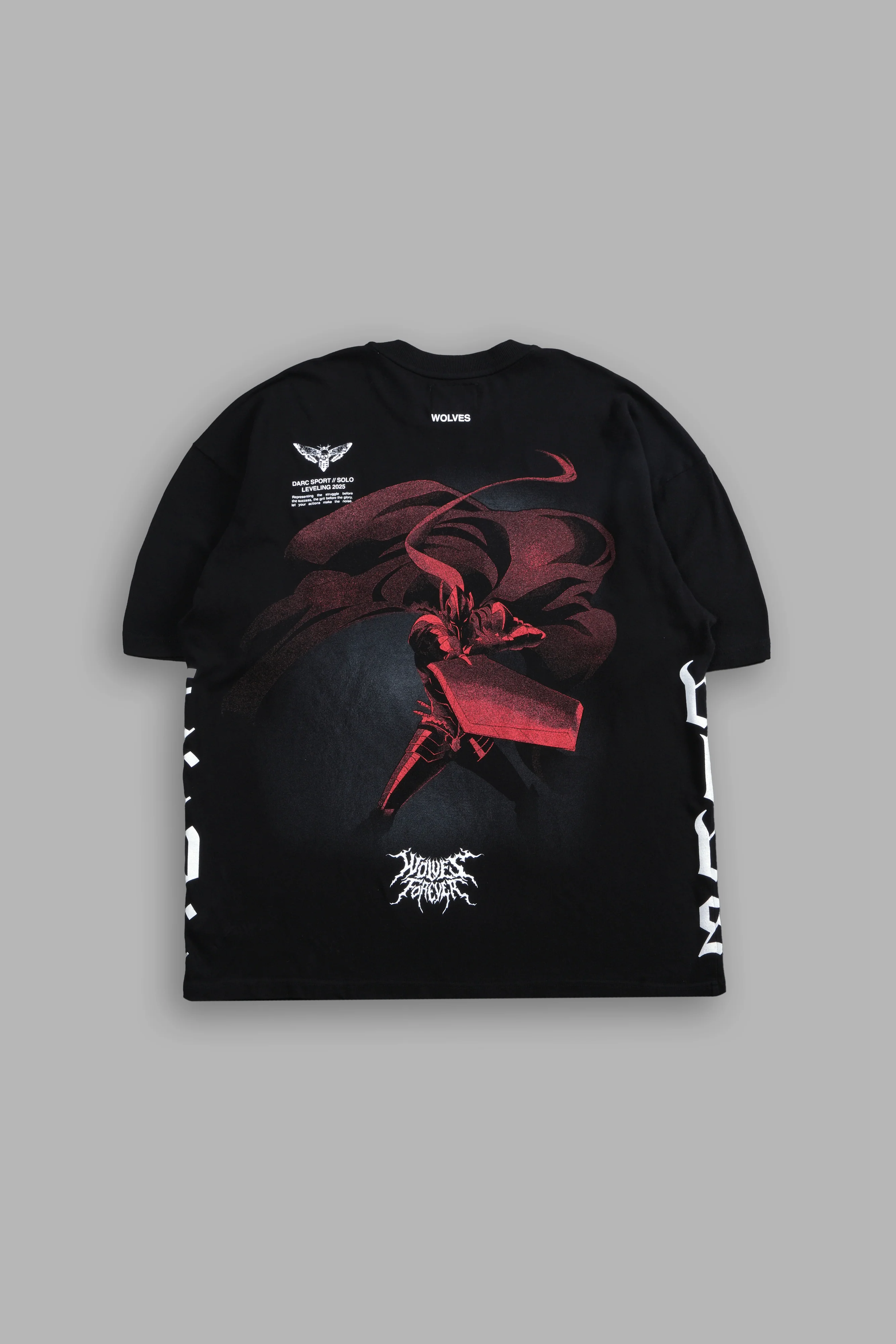 Igris "Side By Side" Series Premium Oversized Tee in Black