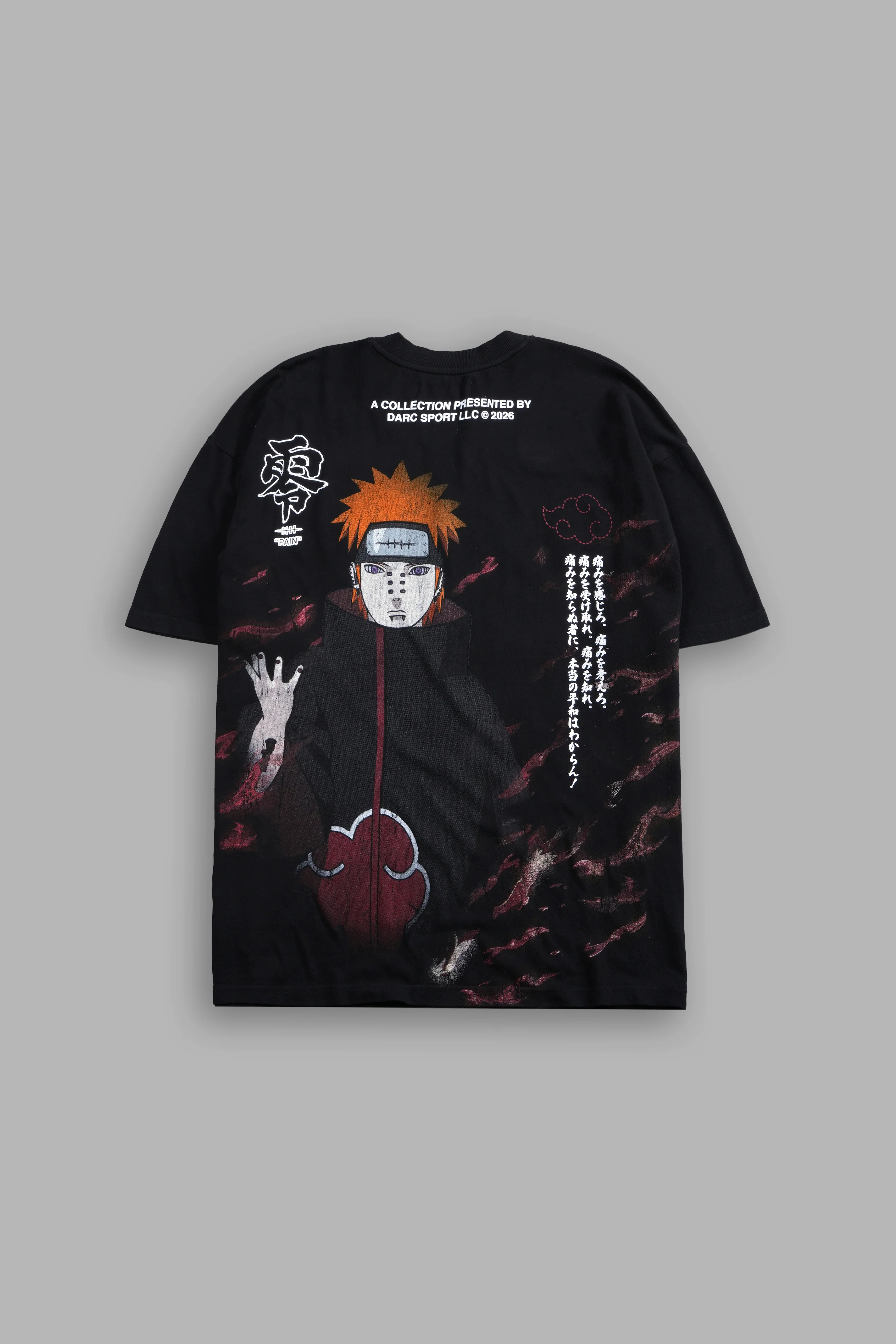 Infernal Pain Premium Oversized Tee in Black