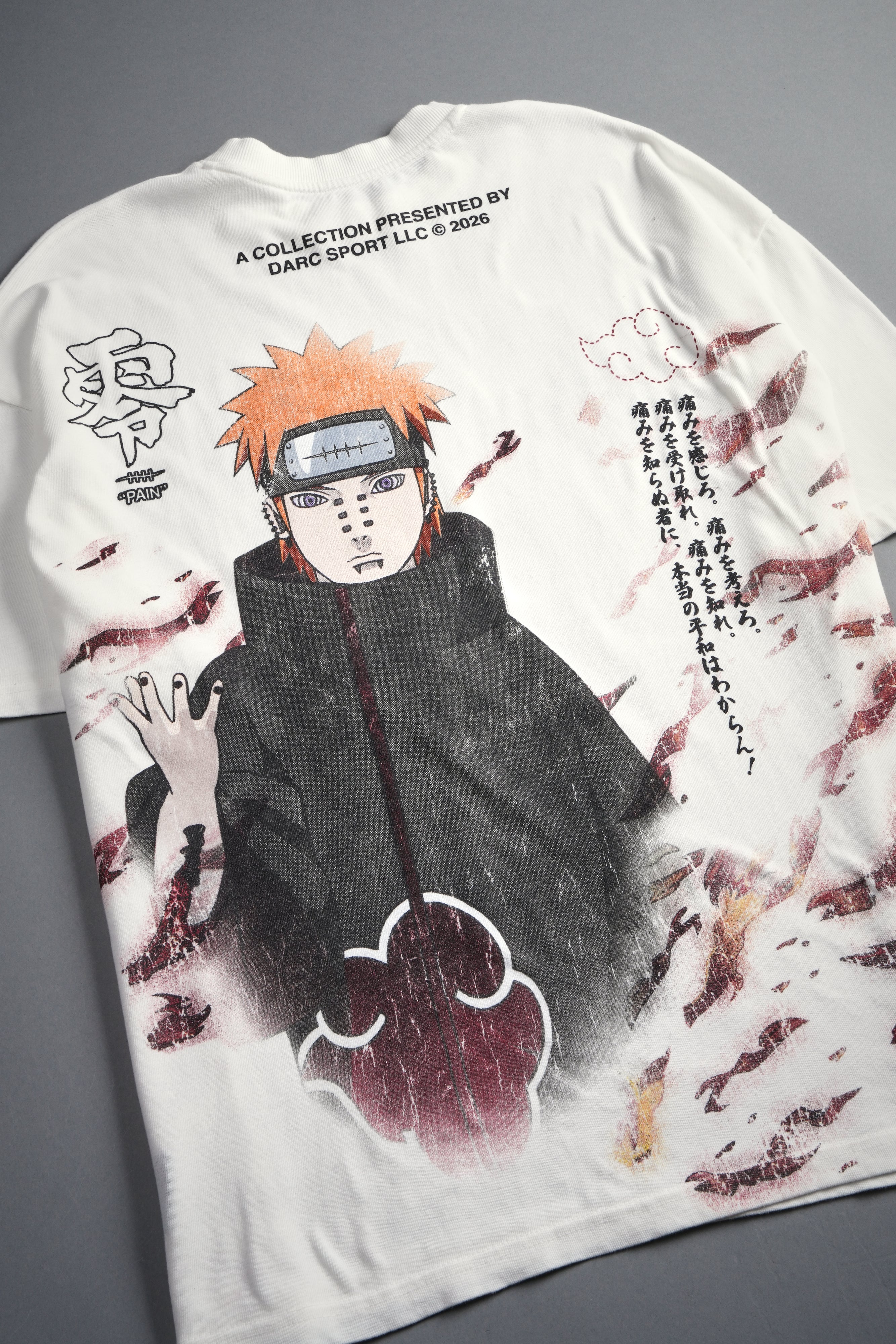 Infernal Pain Premium Oversized Tee in Cream - Image 4
