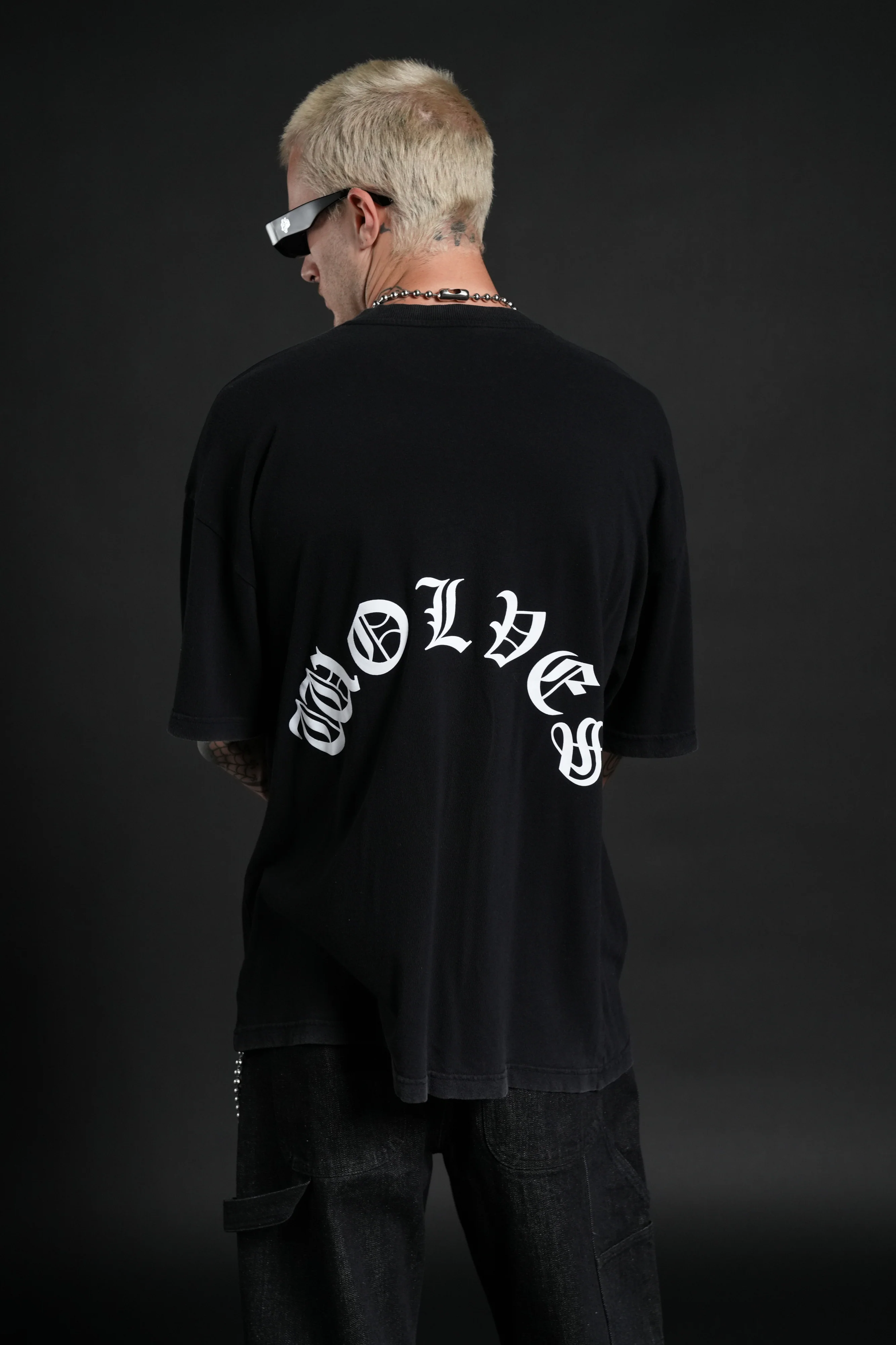 Inner Darkness Premium Oversized Tee in Black - Image 2