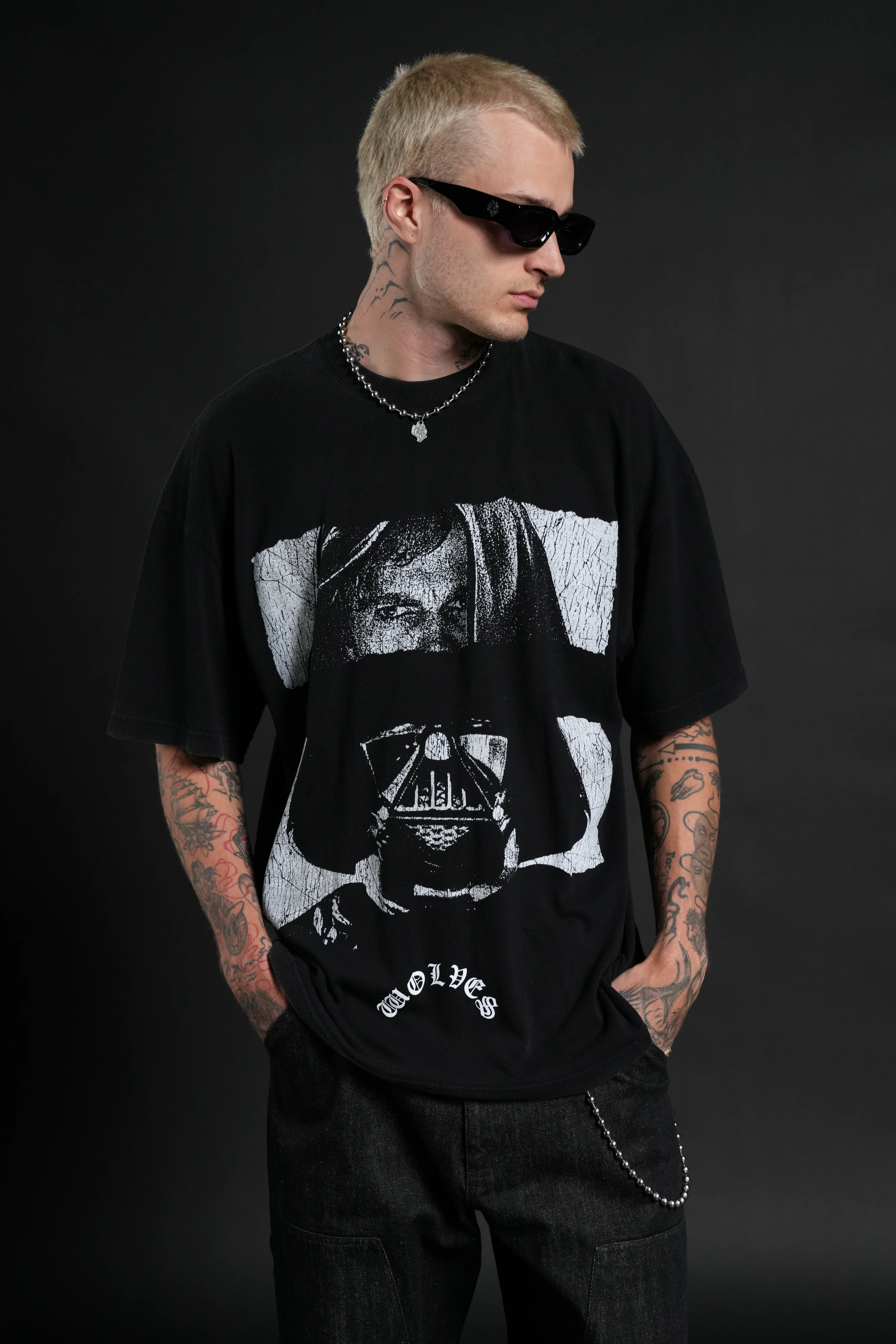 Inner Darkness Premium Oversized Tee in Black - Image 4