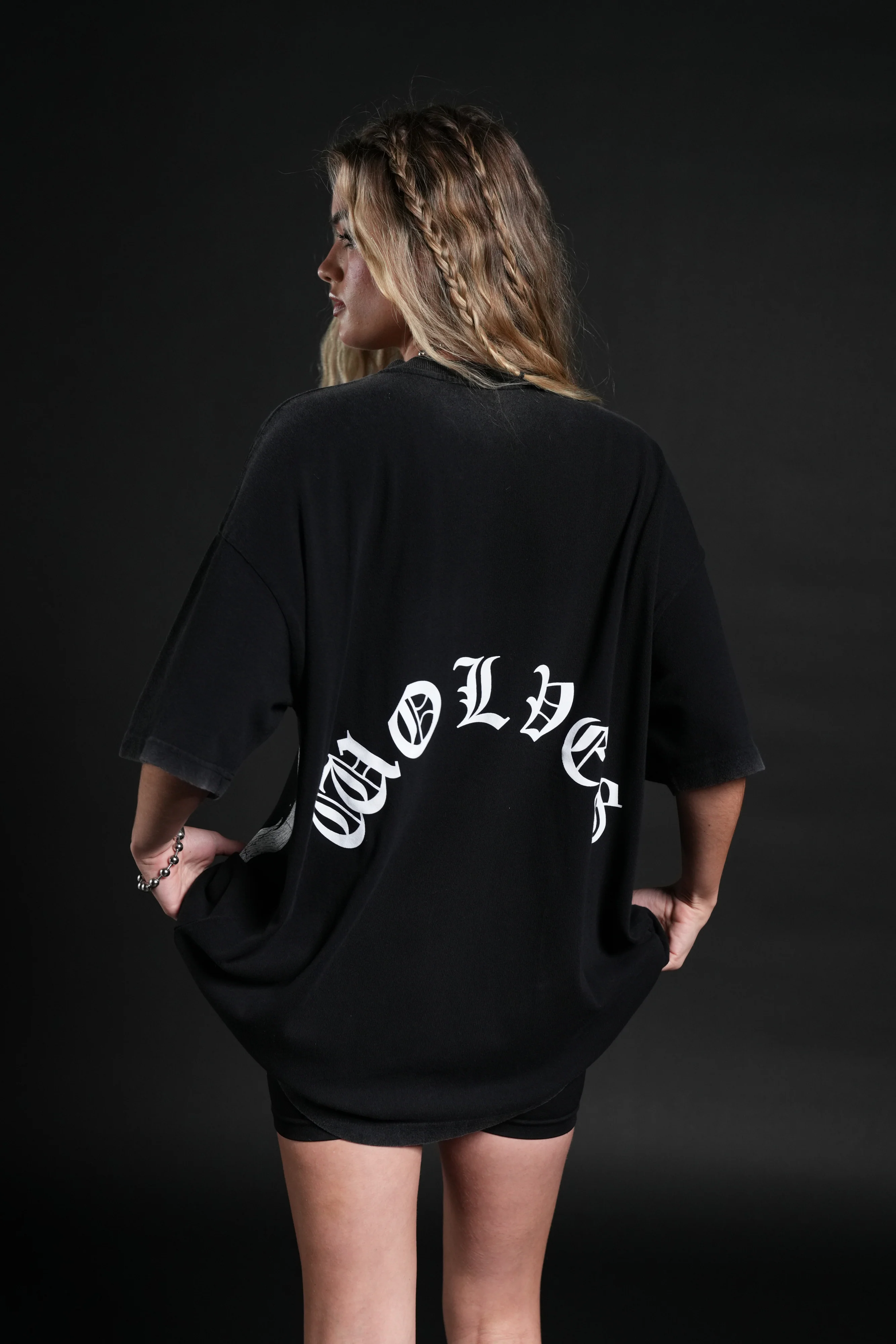 Inner Darkness Premium Oversized Tee in Black - Image 9