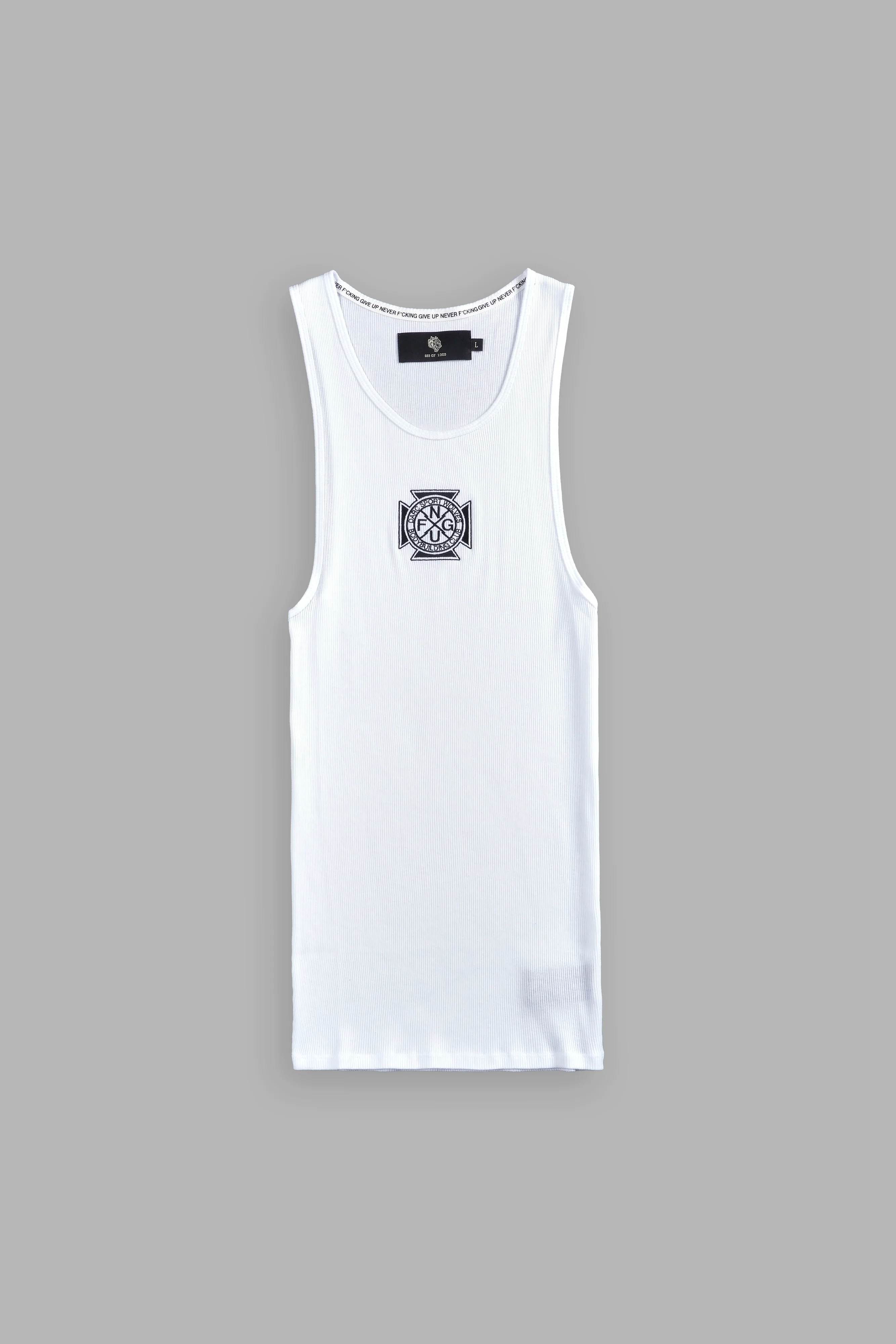 Iron Cross "Ribbed" Tank in White