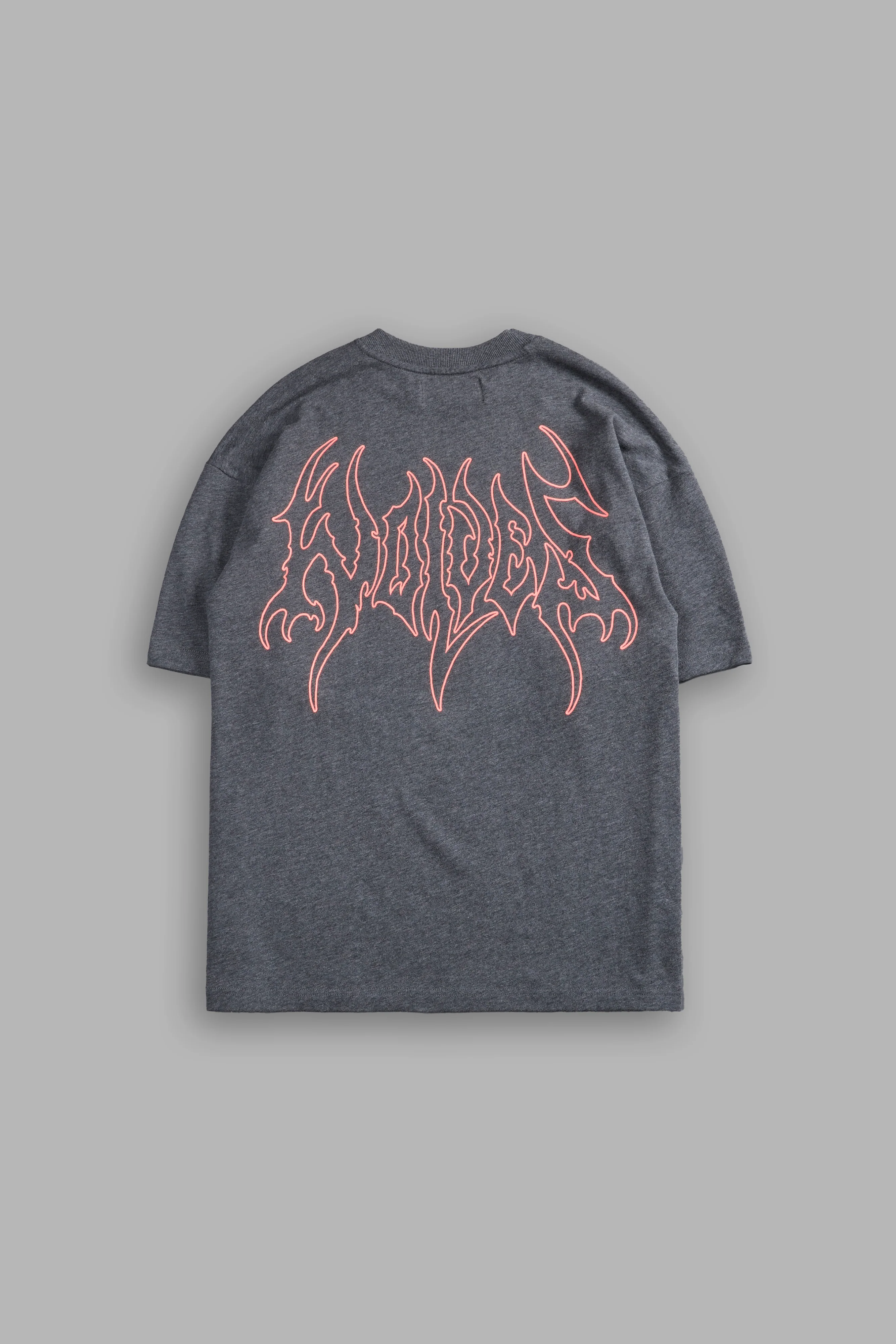 Iron Flame "Premium" Oversized Tee in Darc Heather Gray - Image 3