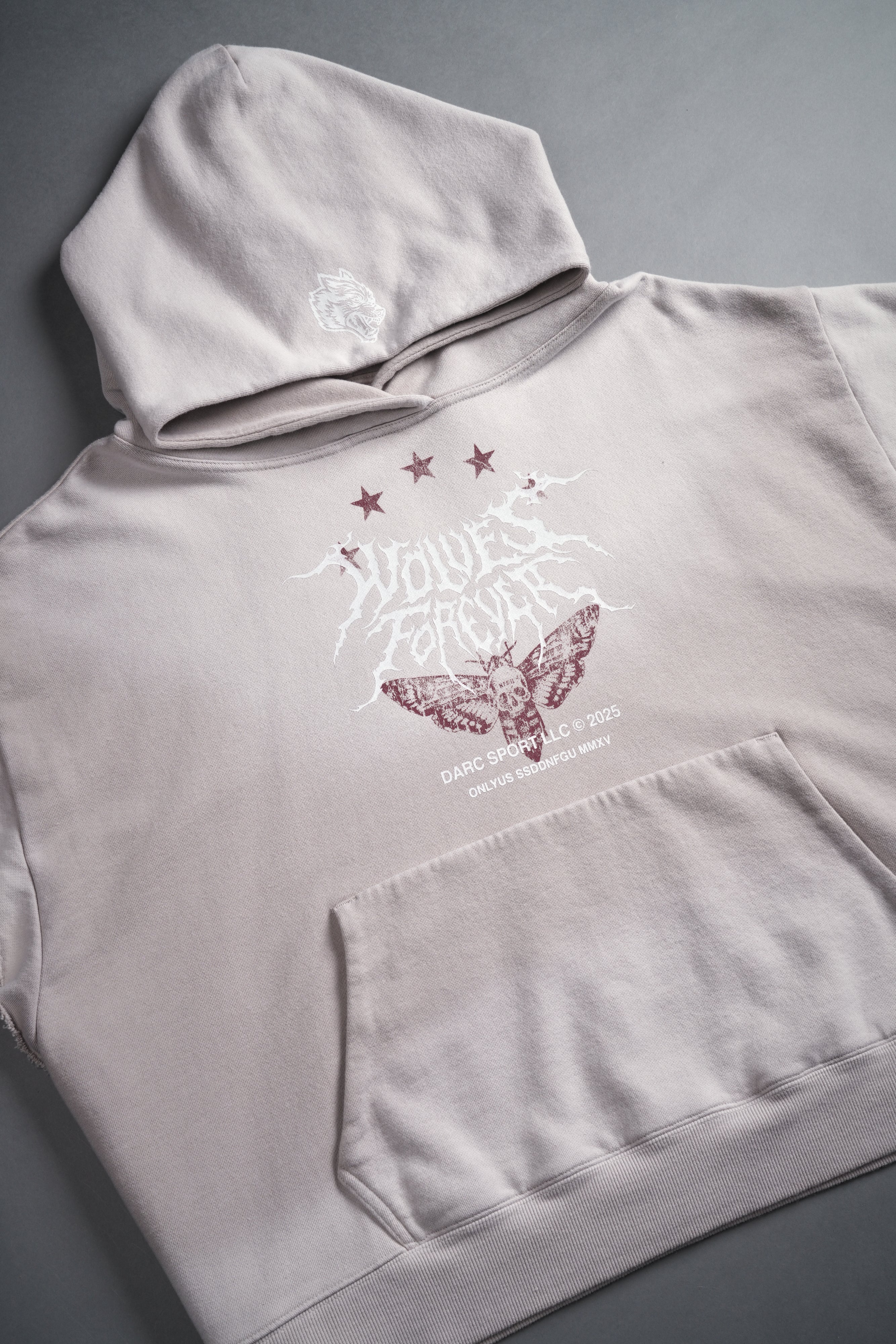 Iron Pack Grunge Gage Cap Sleeve Hoodie in Clay - Image 5