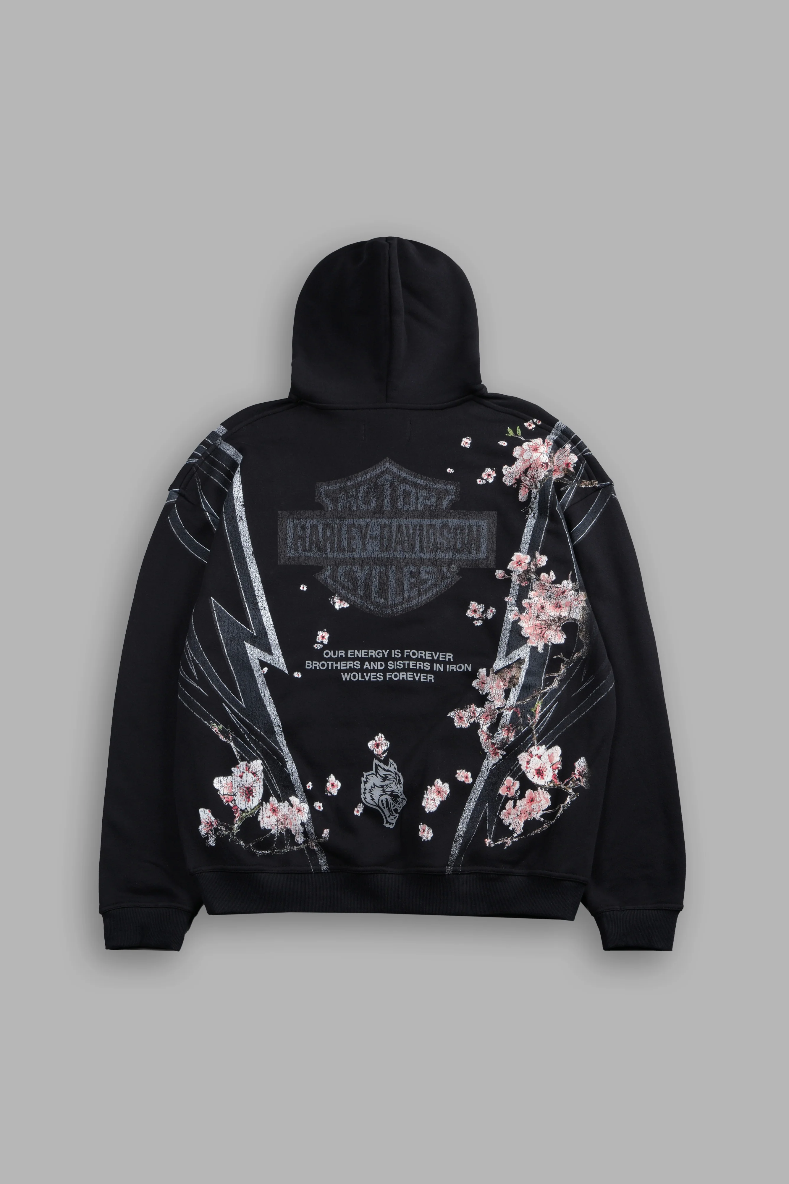 Iron Sakura Bishop Hoodie in Black - Image 3