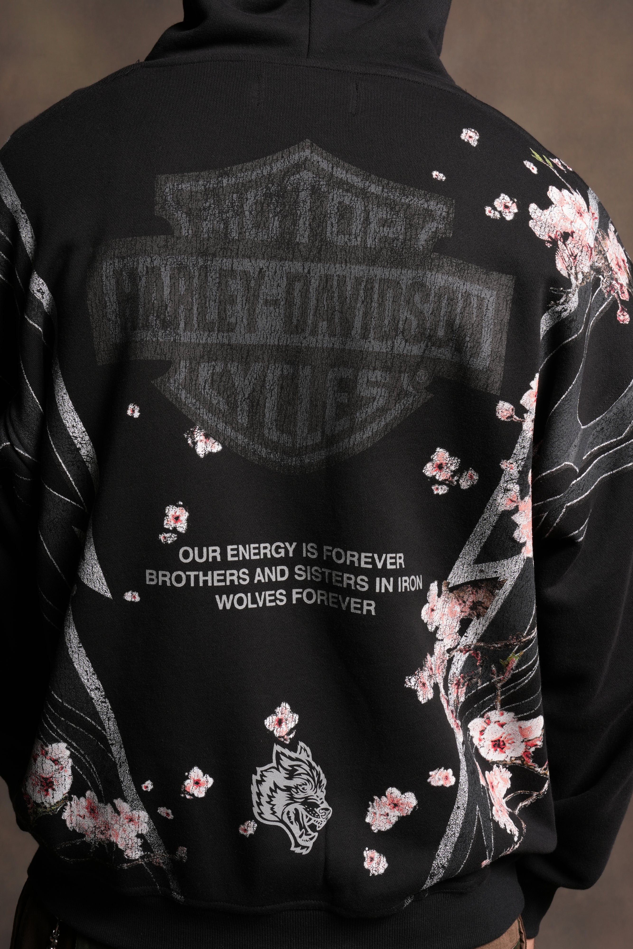 Iron Sakura Bishop Hoodie in Black - Image 6