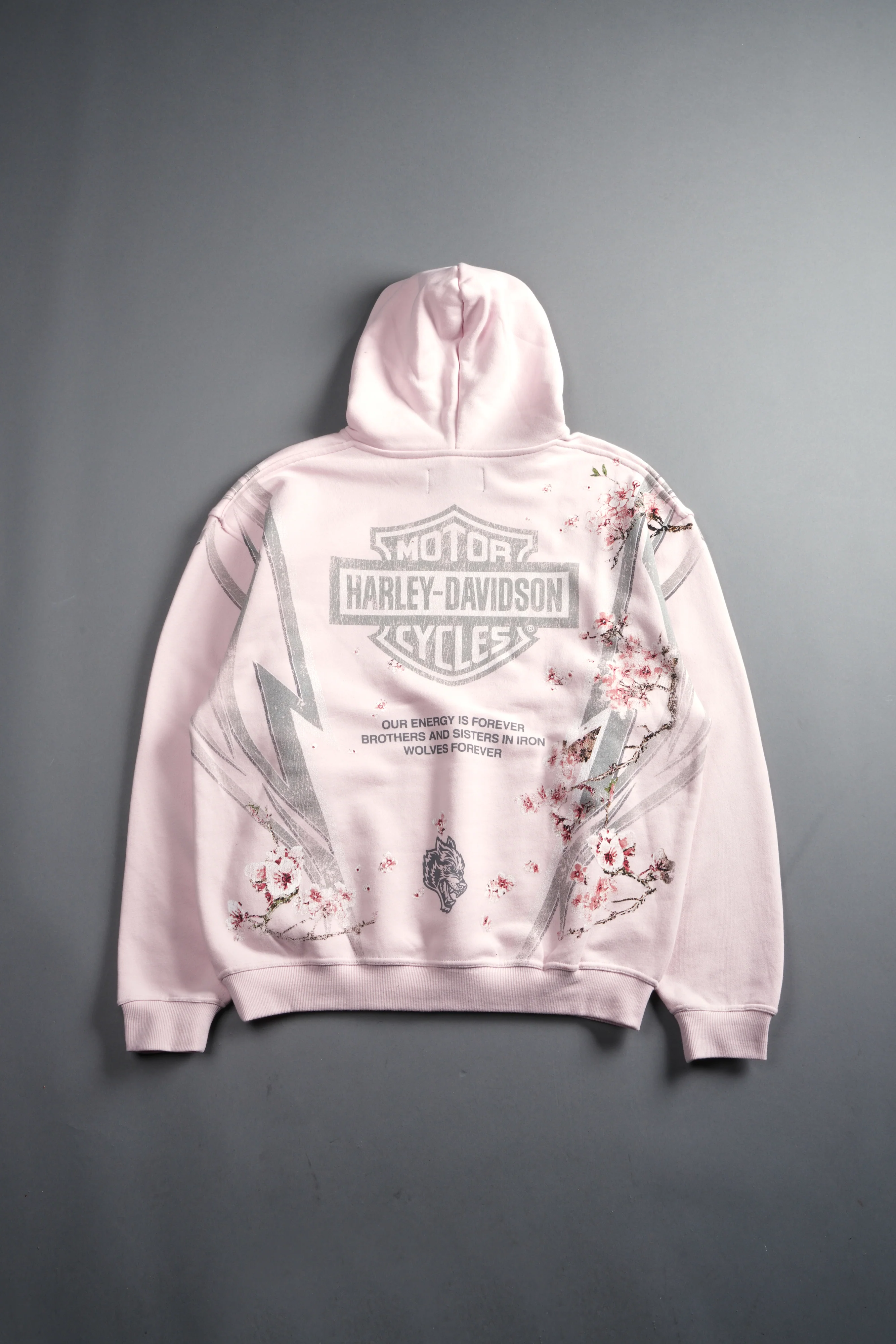 Iron Sakura Pierce Hoodie in Blush Pink - Image 11