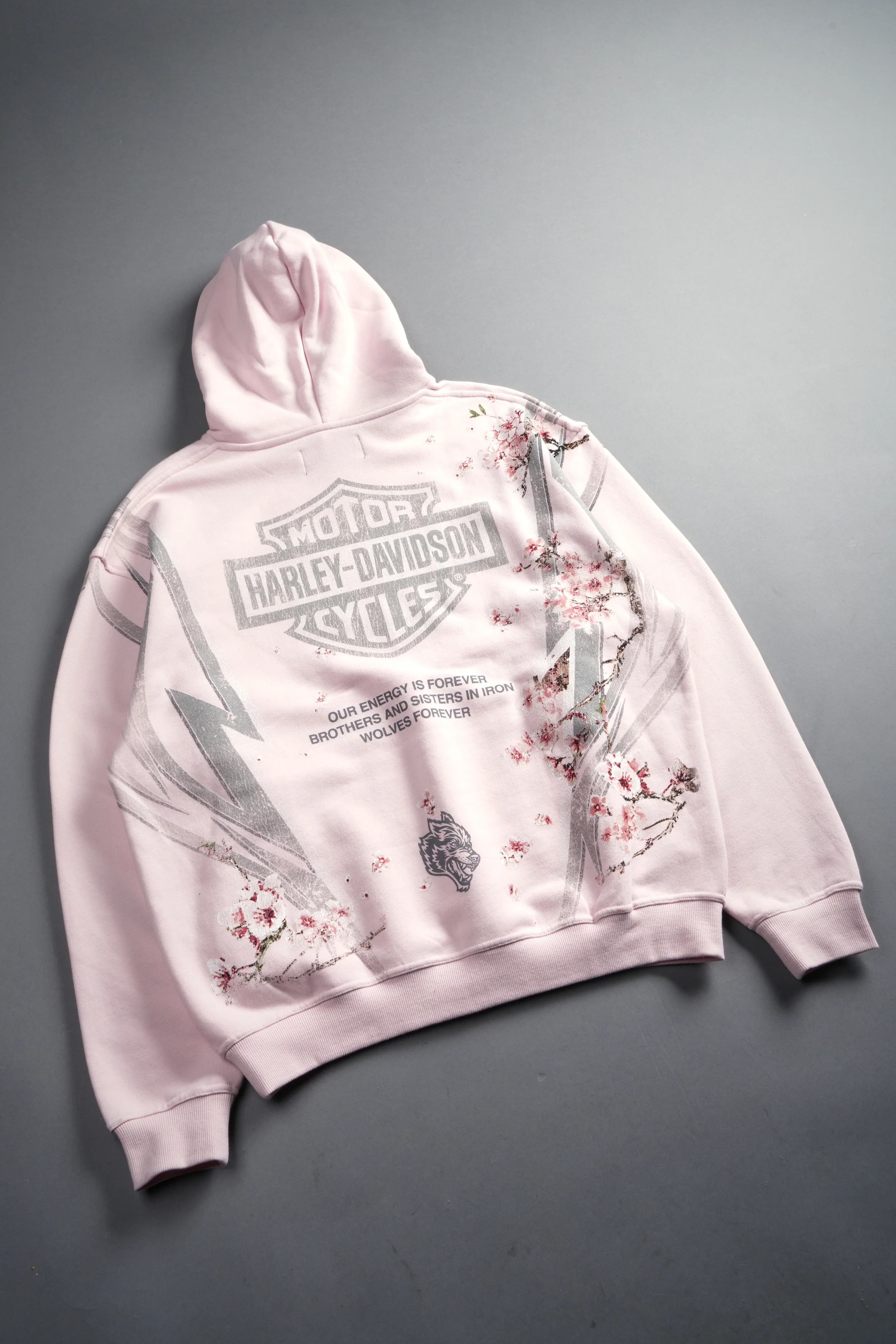 Iron Sakura Pierce Hoodie in Blush Pink - Image 12