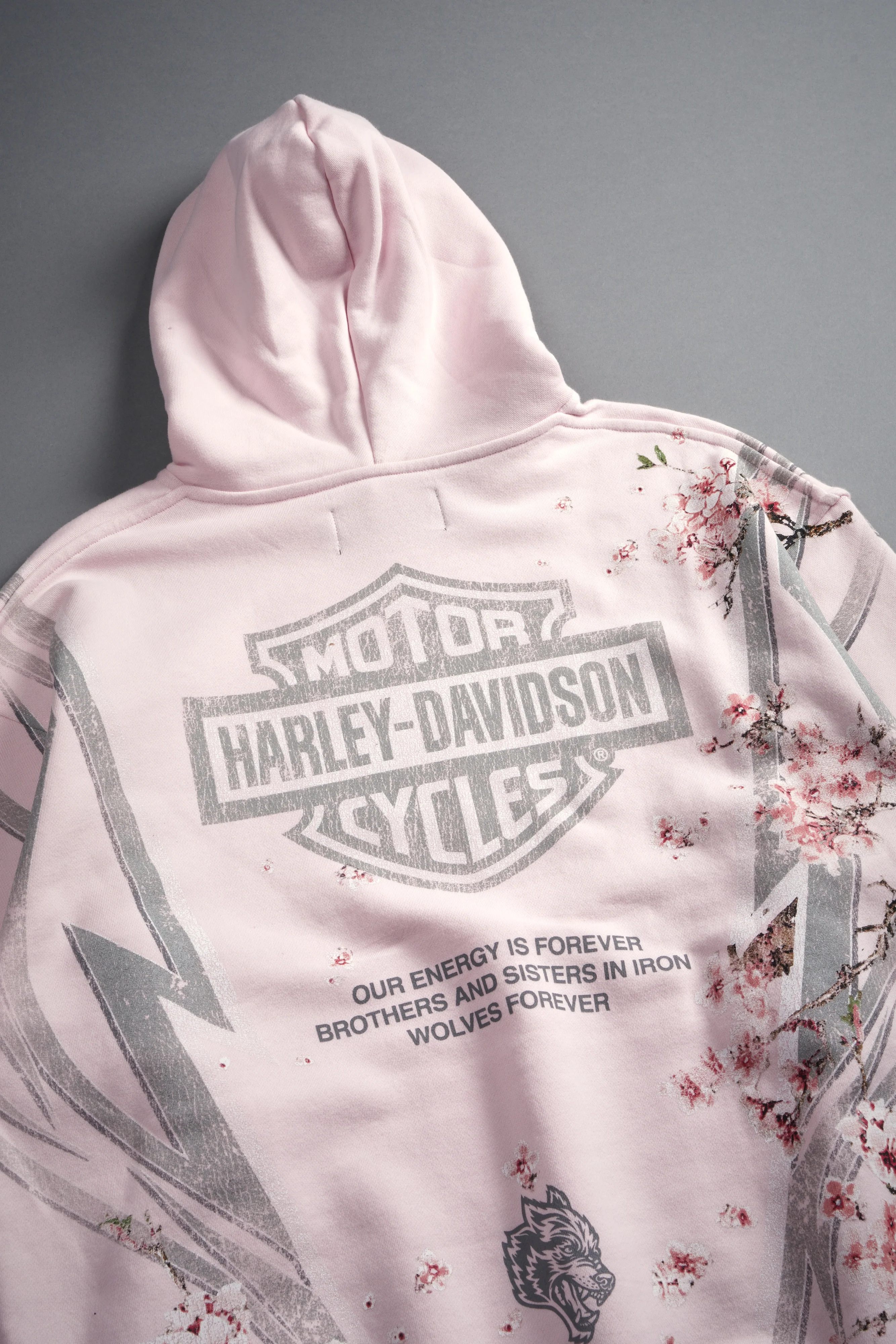 Iron Sakura Pierce Hoodie in Blush Pink - Image 13