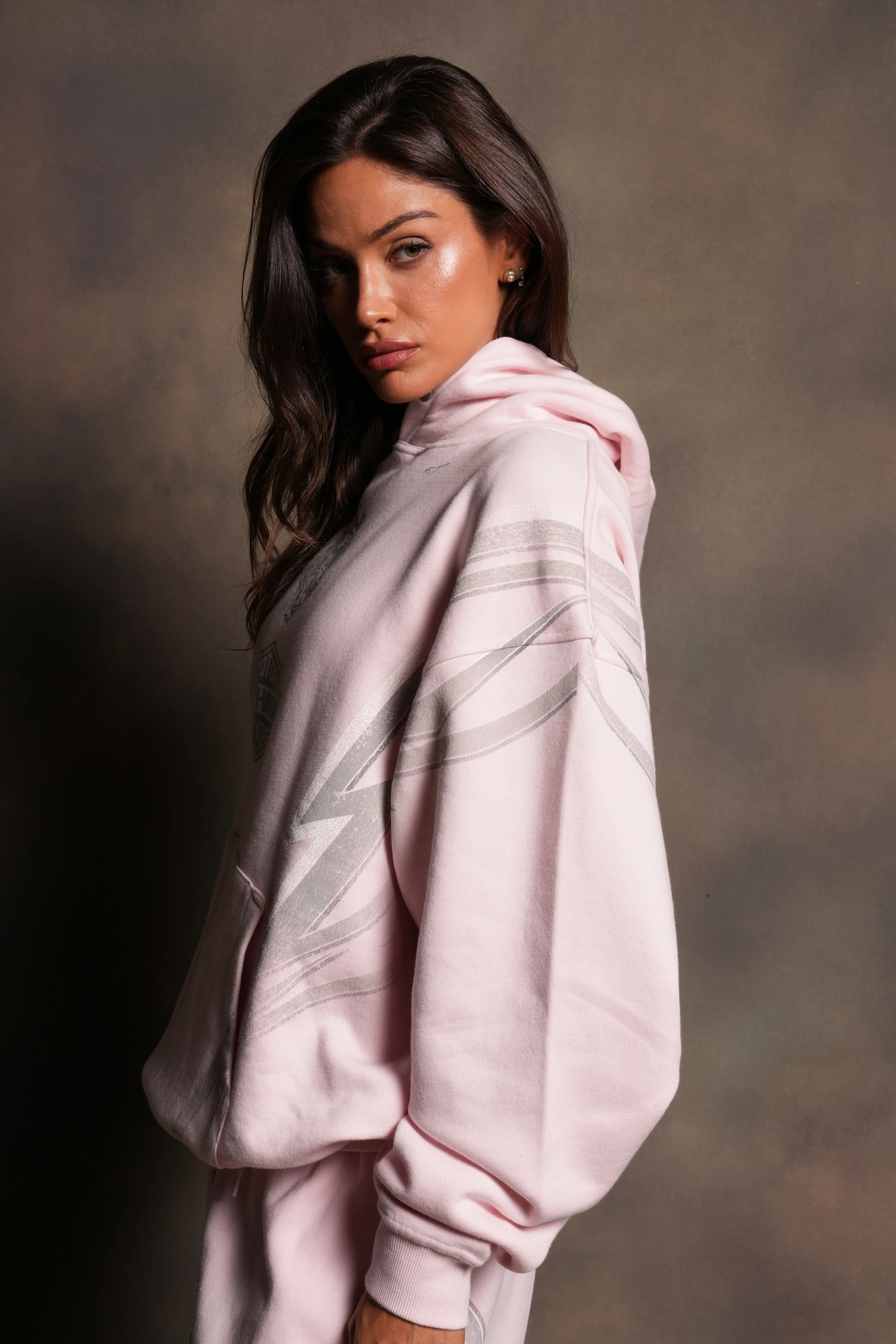 Iron Sakura Pierce Hoodie in Blush Pink - Image 3