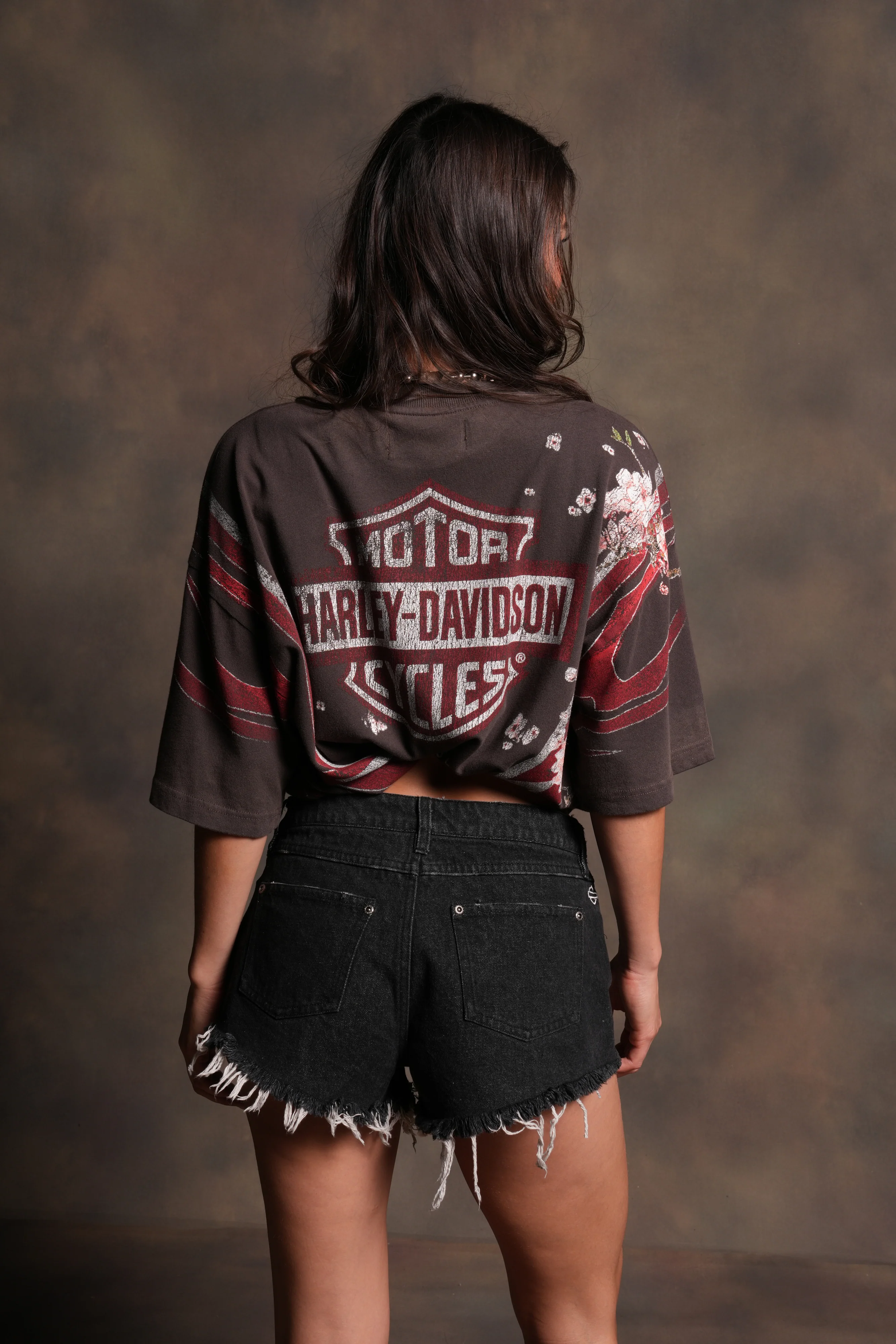 Iron Sakura Premium Tee in Darc Brown Drift Wash - Image 10