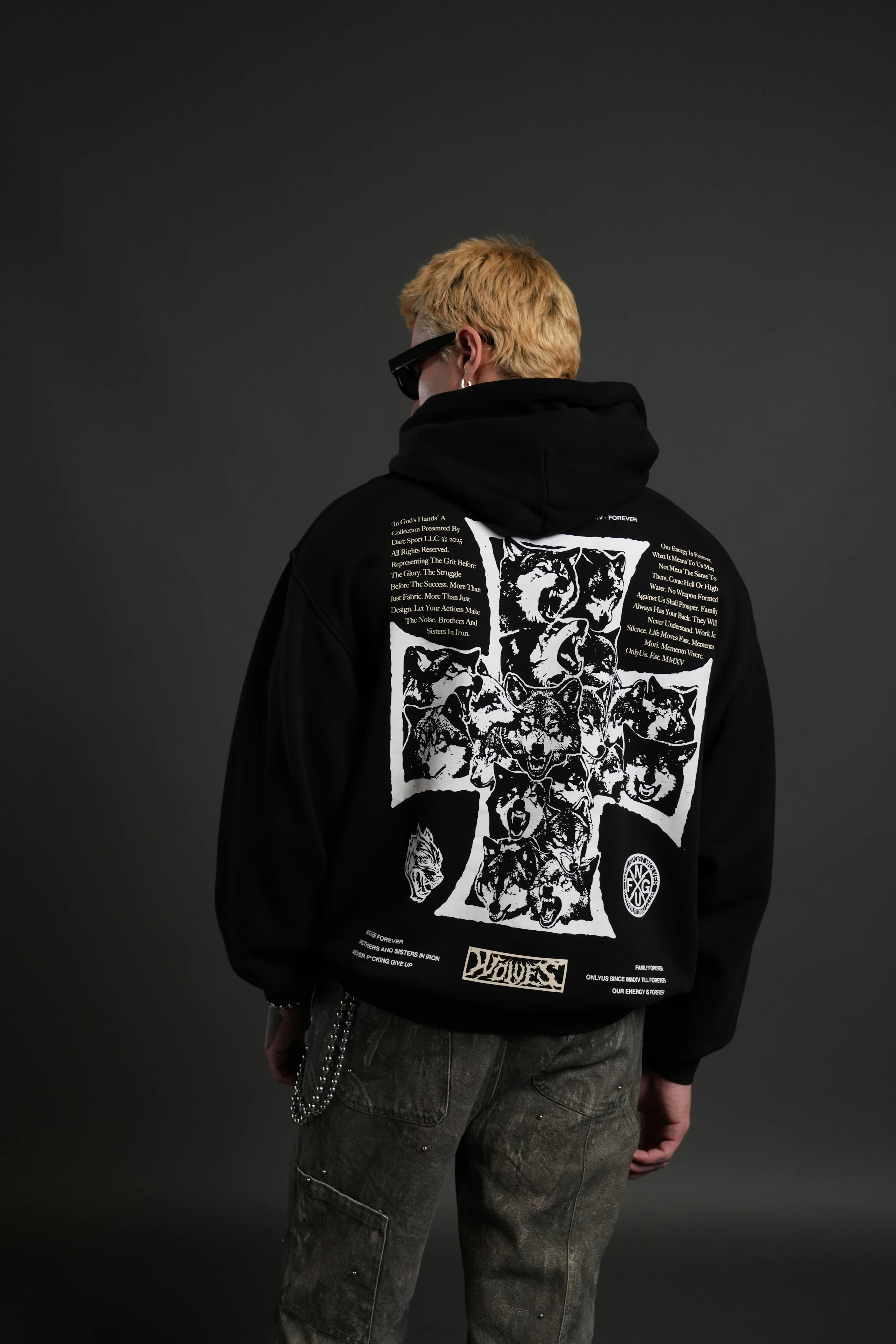 Iron Wolf Pack "Pierce" Hoodie in Black - Image 4